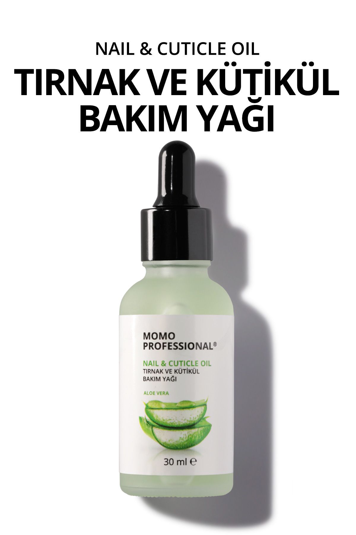 MOMO professional Tırnak ve Kütikül Bakım Yağı, Aloe Vera, 30 ml