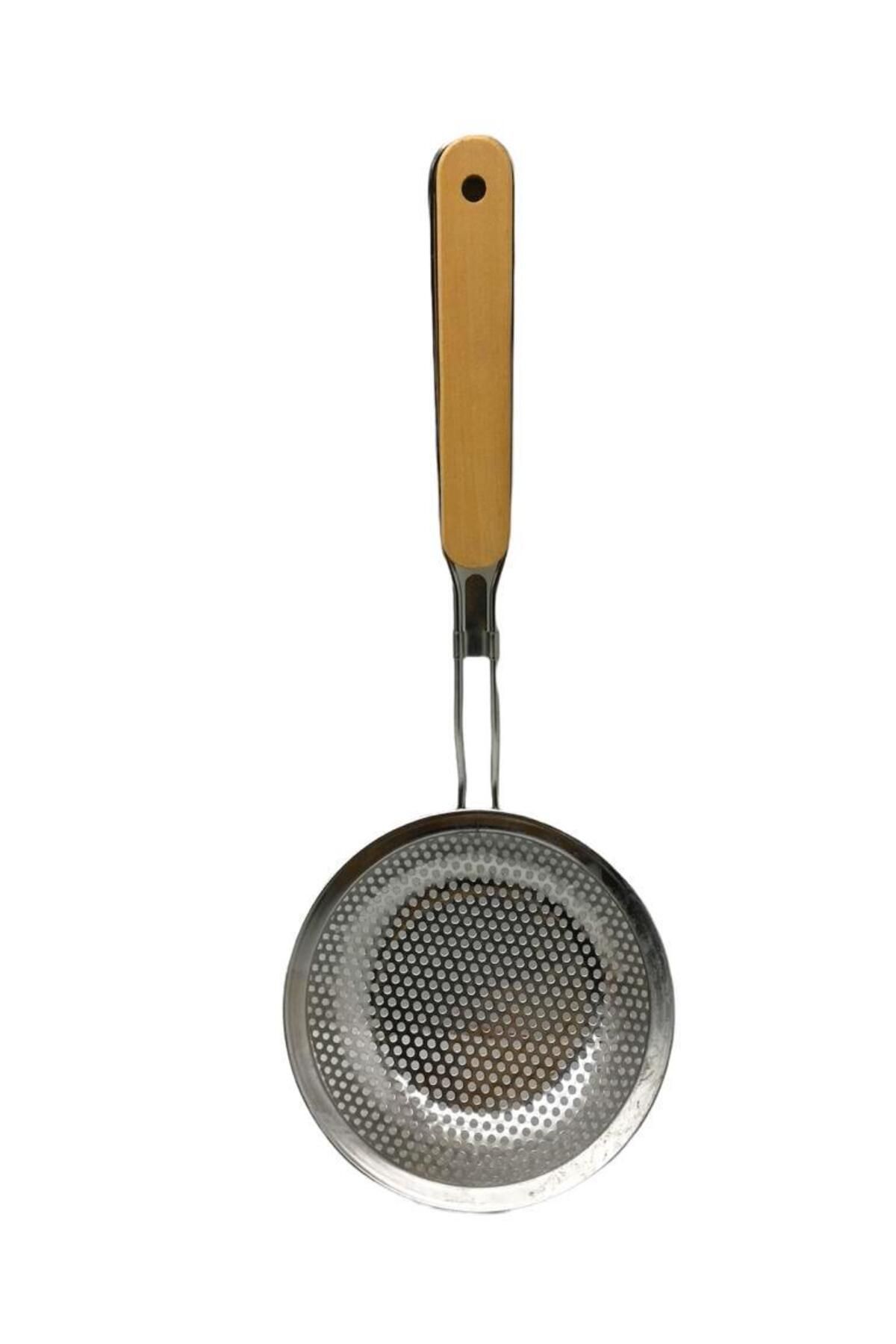 Mu Art Ahşap Sapli Metal Kevgir (4767)