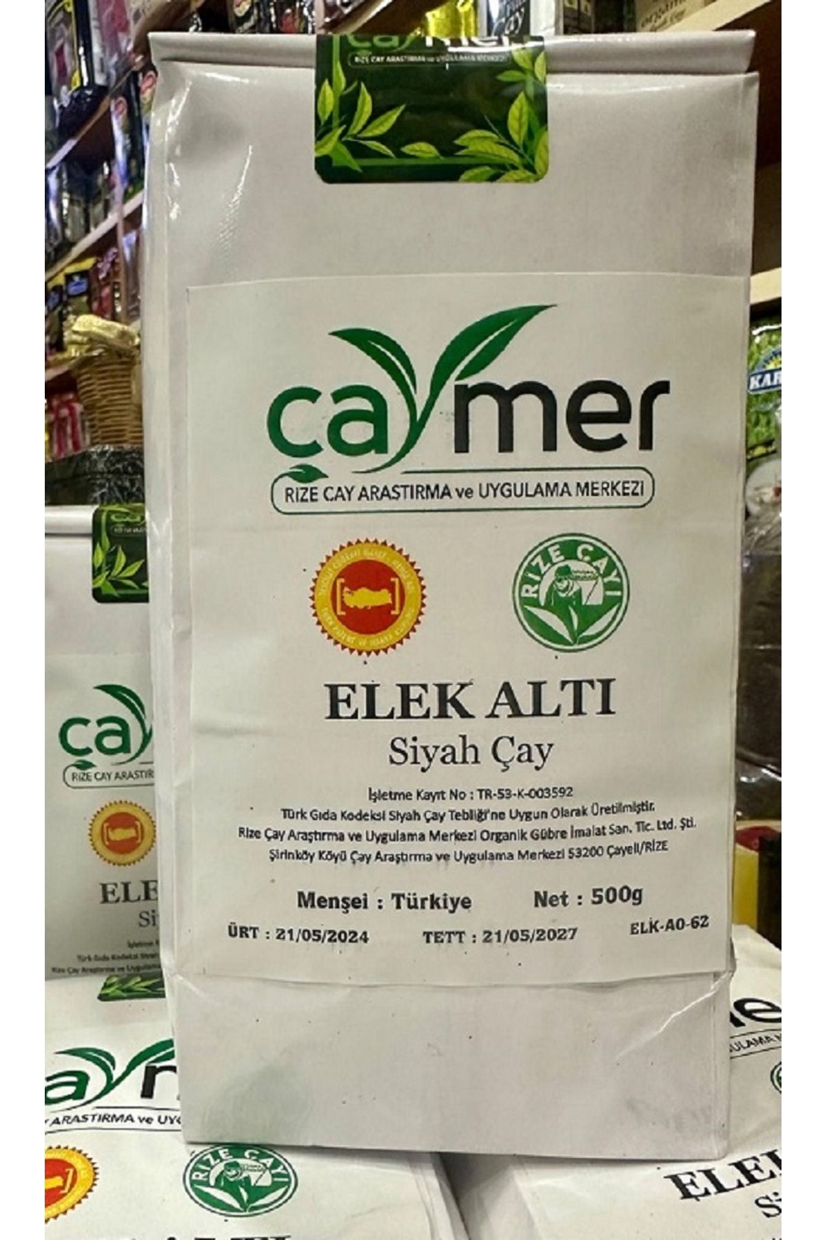 ÇAYMER Çaymer Elek Altı 500 Gr ( Corafi İşaretli ) X 6 Adet