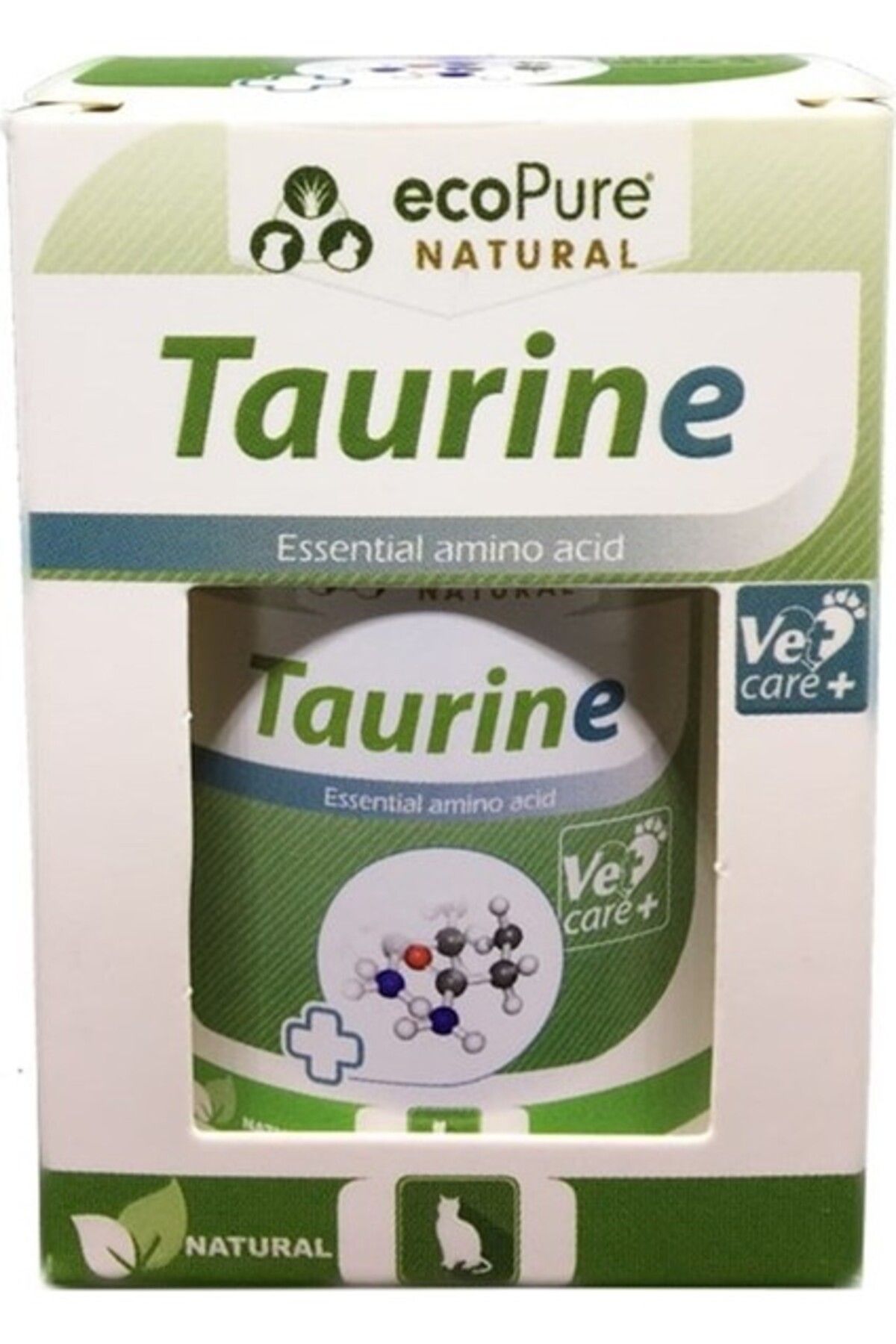 Ecopure Kediler Için Toz Şeklinde Taurin Desteği 40GR