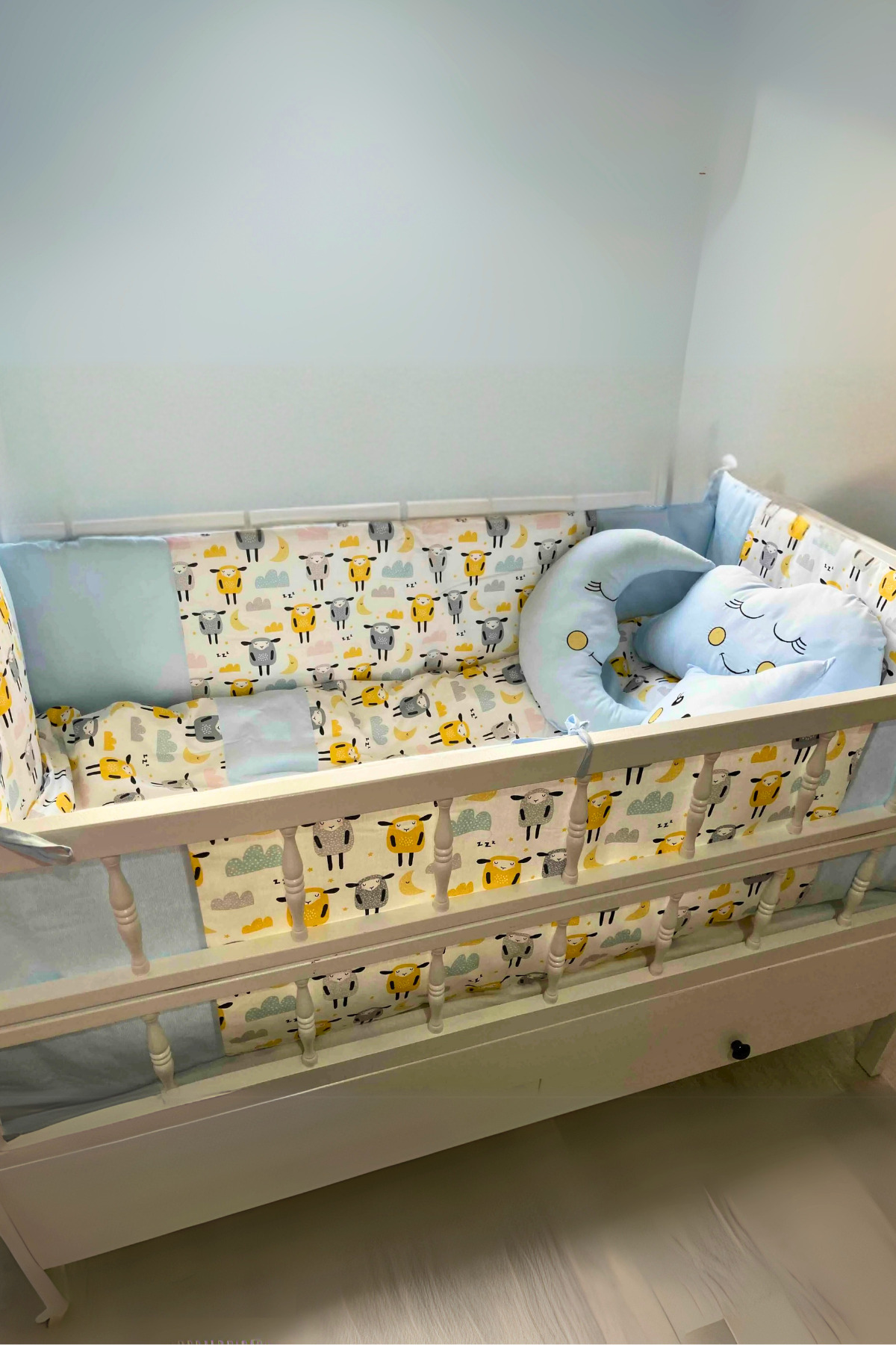 Kista Baby Park Yatak Bebek Uyku Seti Nevresim Takımı 70x110 Zuzu Mavi fotoğrafı 7 (önizleme)