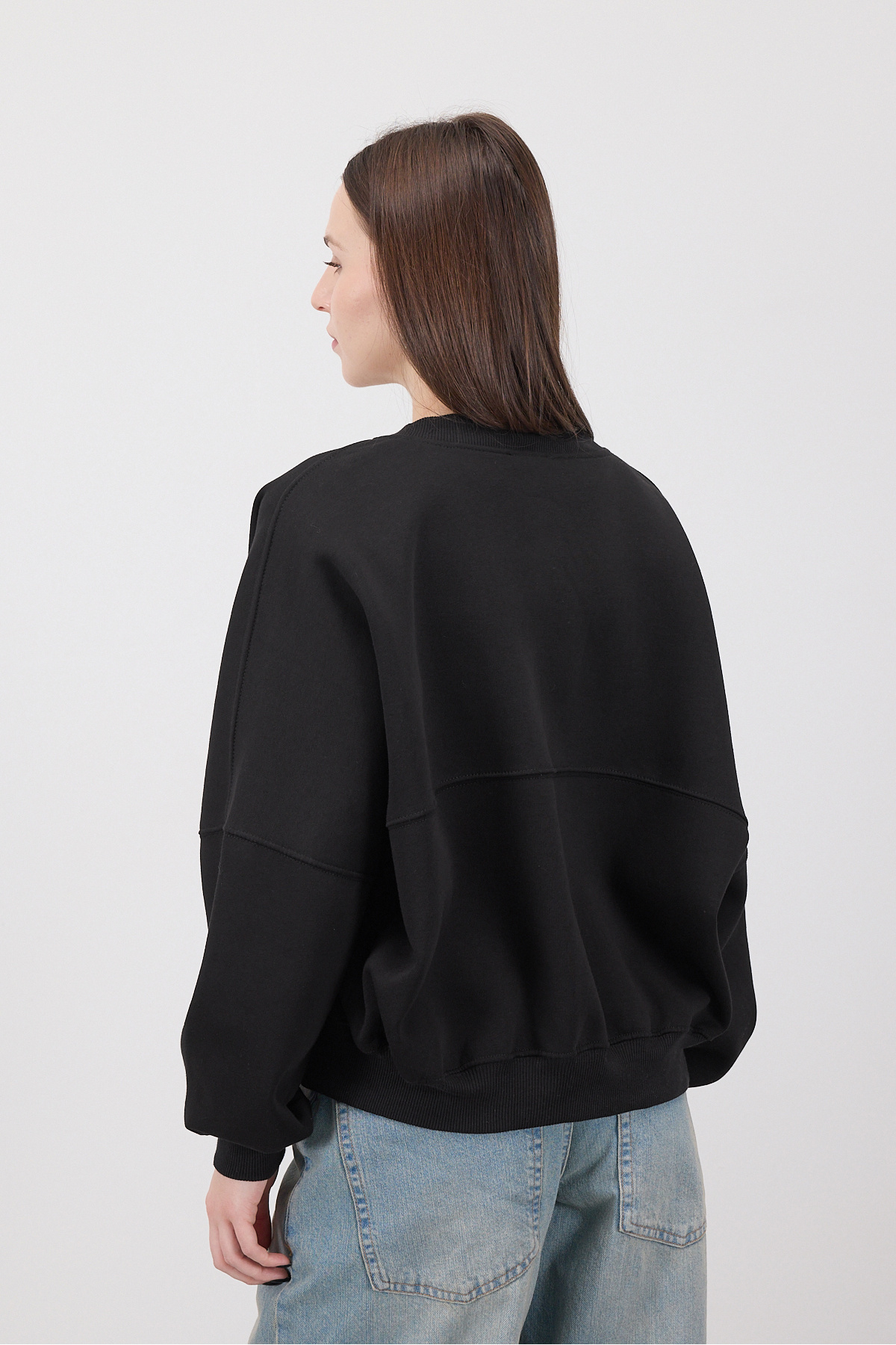 Addax  Fermuarlı Şardonlu Sweatshirt H11021-J7 - Görsel 4