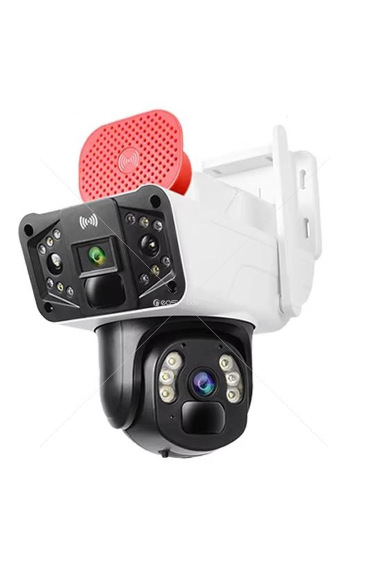 Mestic 3041 WİFİ PTZ 6MP 3 LENS+SİREN Kamera