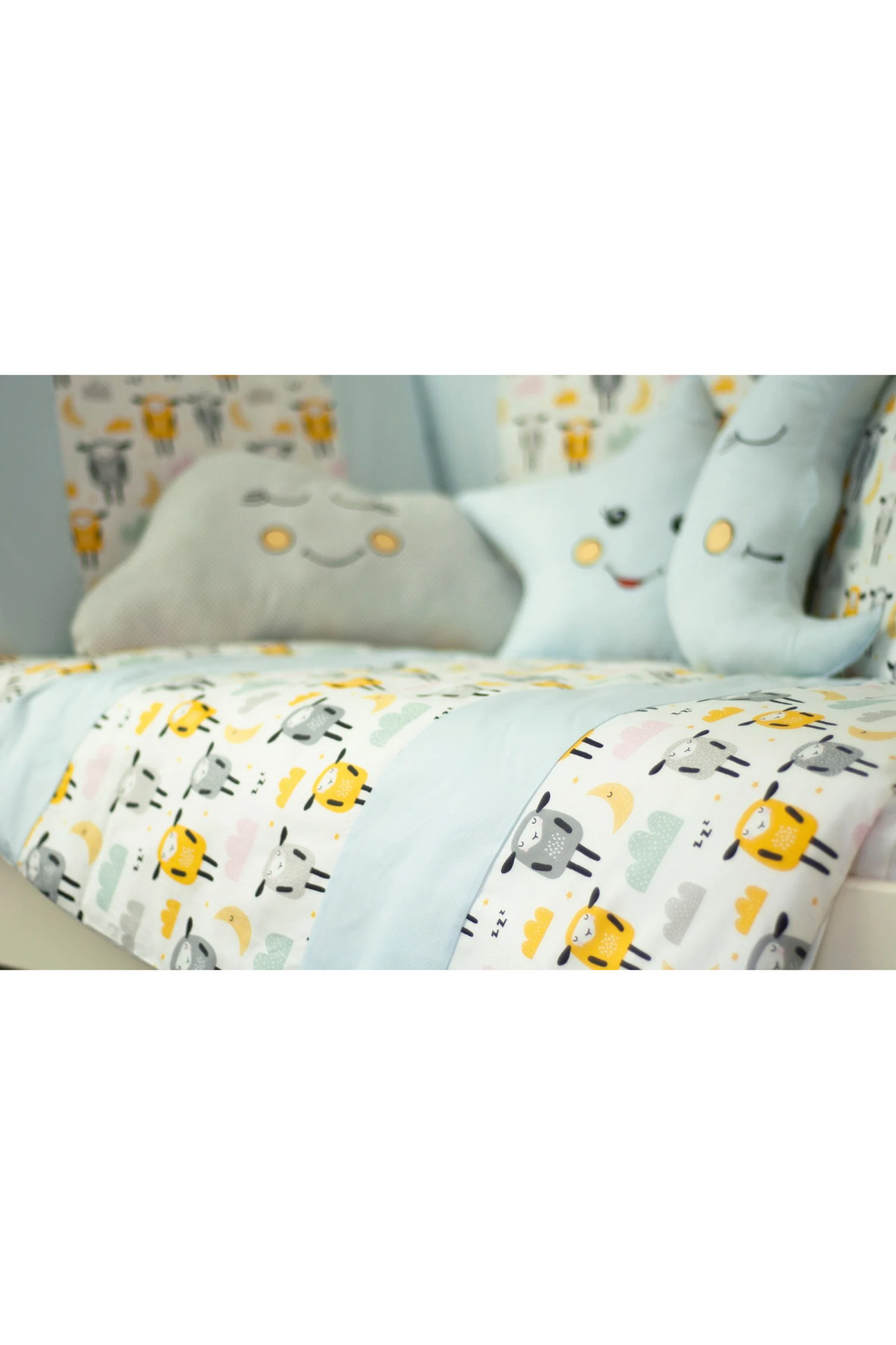 Kista Baby Park Yatak Bebek Uyku Seti Nevresim Takımı 70x110 Zuzu Mavi fotoğrafı 3 (önizleme)