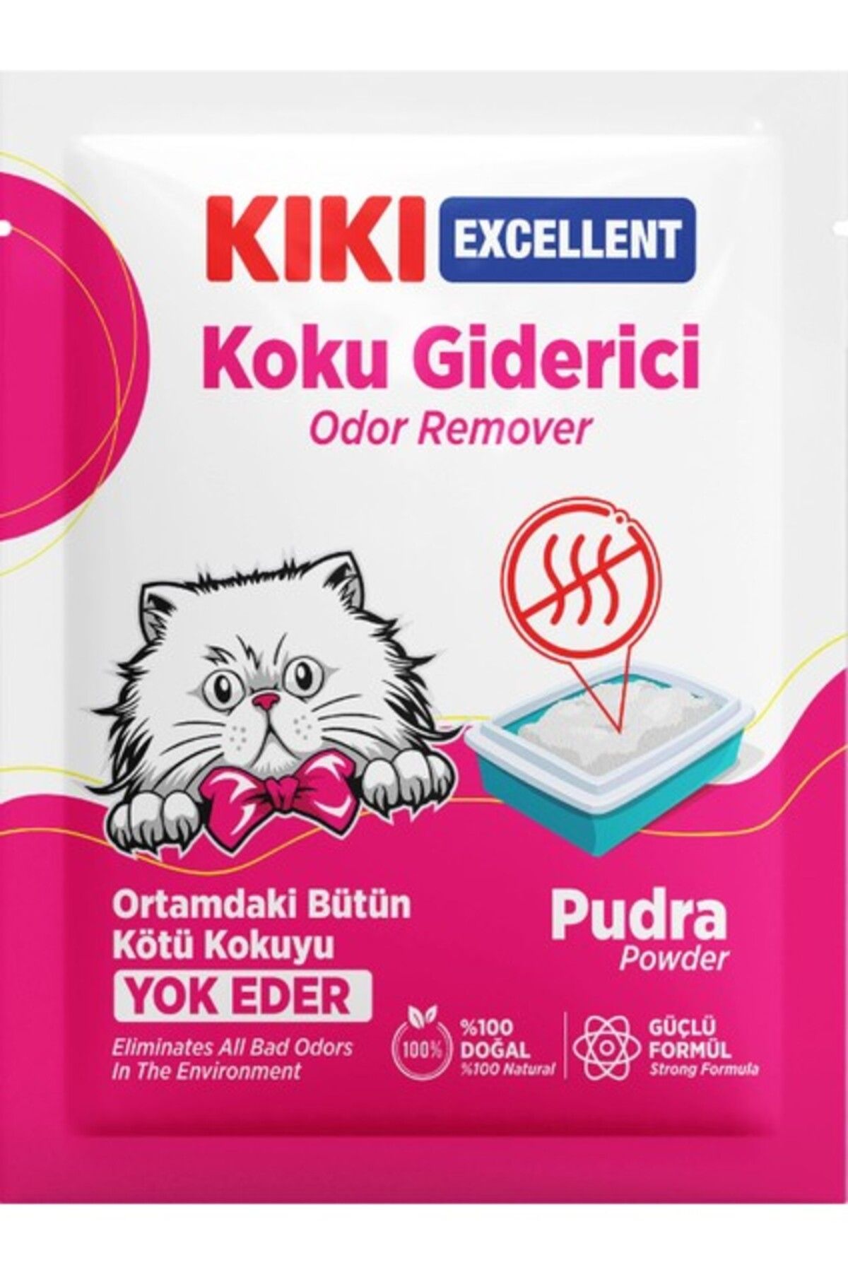 Kiki Excellent Kedi Koku Giderici Pudra Kokulu 25 Gr. Kc206