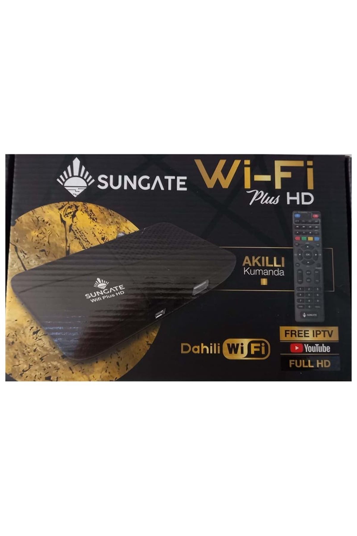 Sungate Vipstar Plus Hd Mini Uydu Alıcısı,Siyah