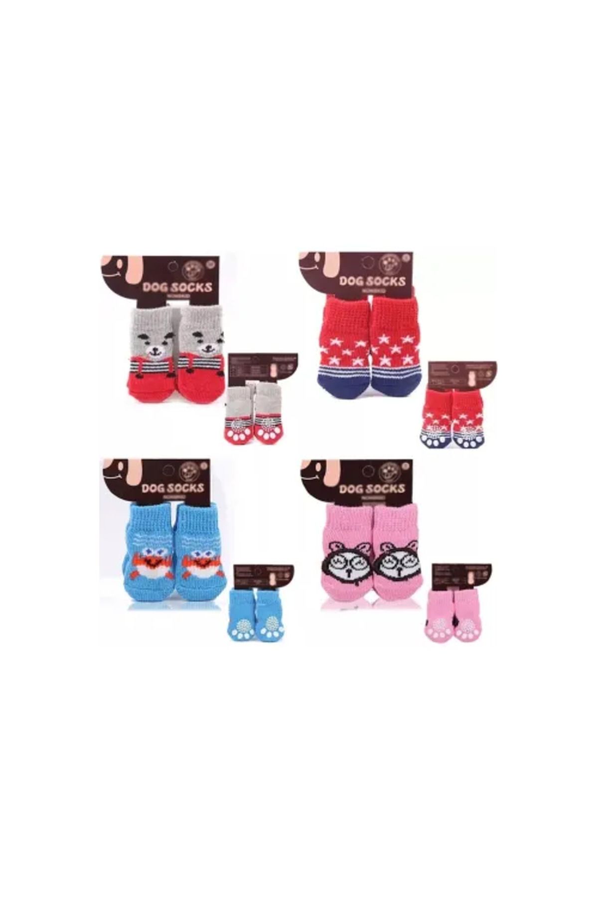 BellevieStore Kedi Köpek Kaydırmaz Örme Çorap