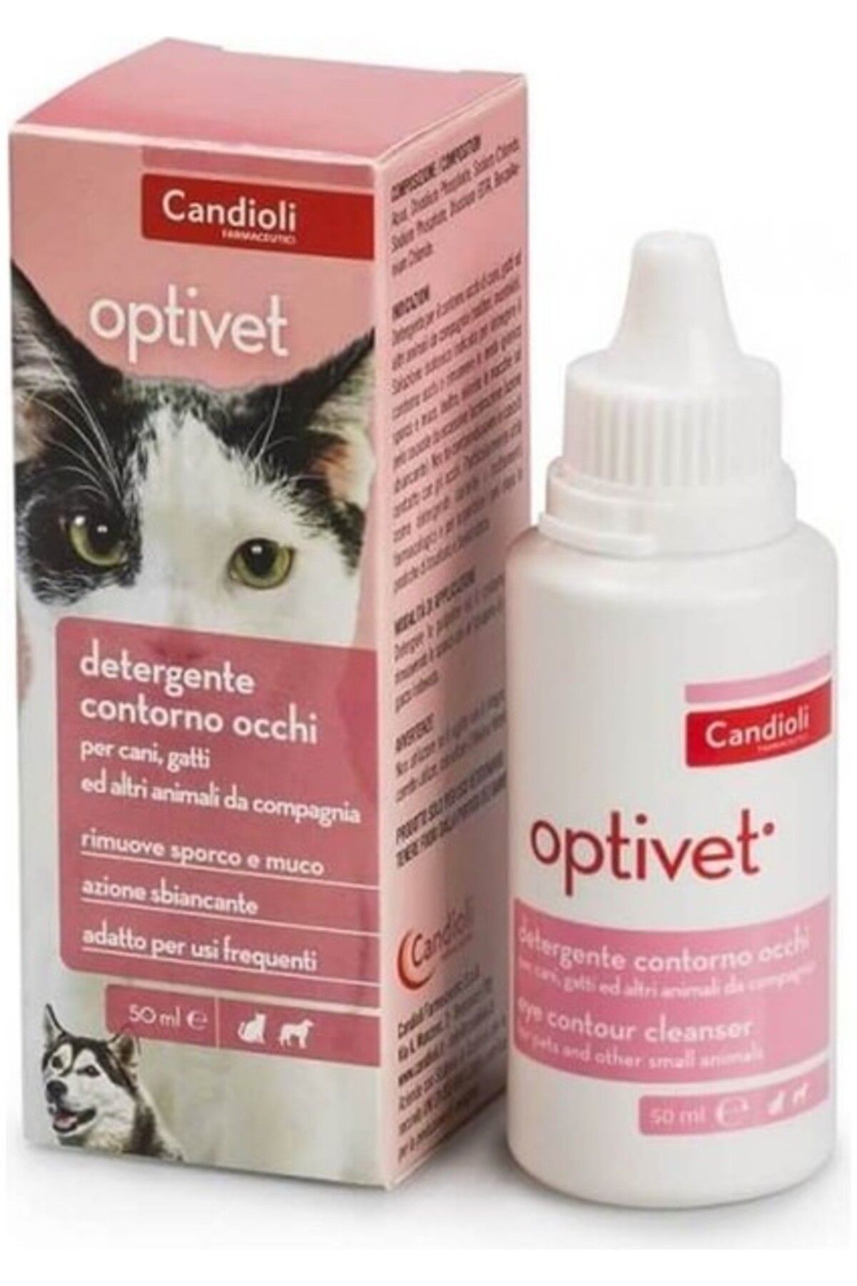 Orqinel Candioli Optivet Kedi Ve Köpek Göz Temizleme Losyonu 50 ml