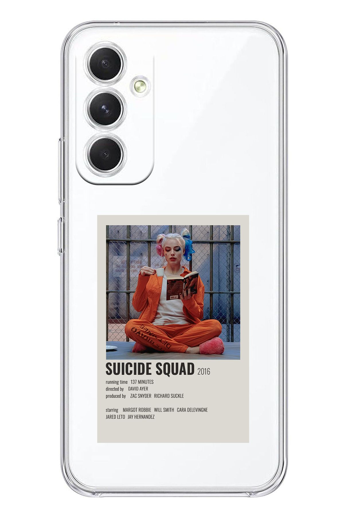 TechTree Galaxy A54 Uyumlu Suicide Squad Tasarımlı Şeffaf Silikon Kılıf