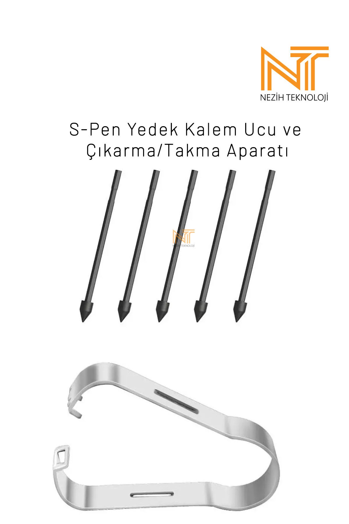 Nezih Case S-Pen Yedek Kalem Ucu ve Çıkarma/Takma Aparatı (5 Adet Yedek Kalem Ucu) Tüm S-Pen Modellerine Uyumlu