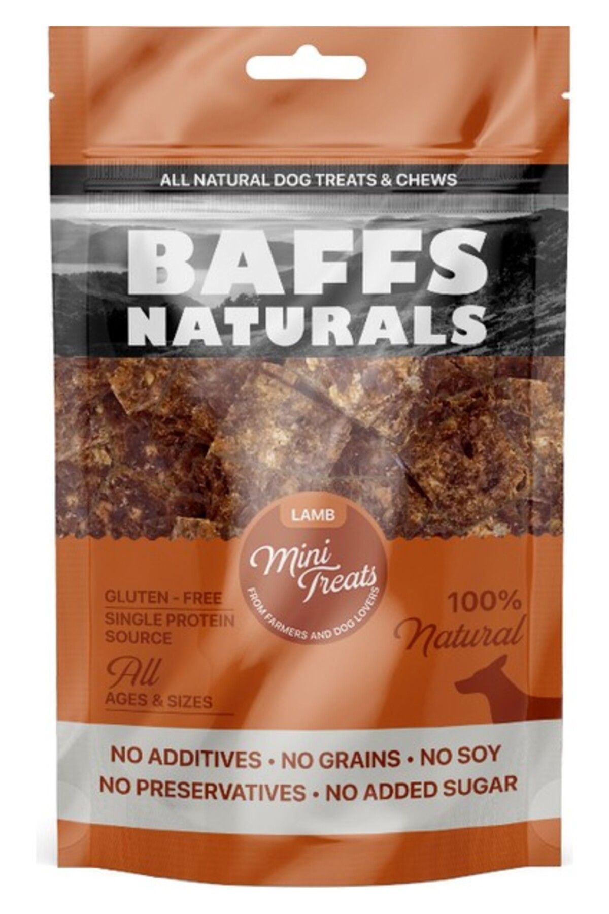 Orqinel Baff Natural Kuzu Mini Ödül %100 Doğal Köpek Ödül Maması 100 Gr
