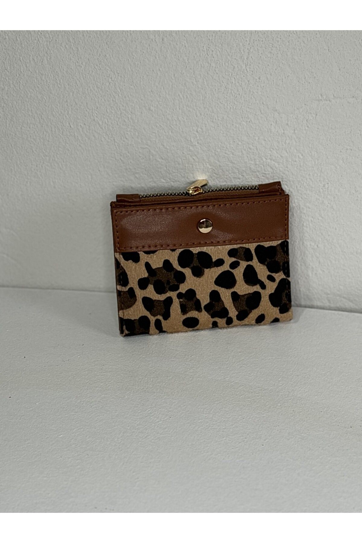 Salre Accessory LEOPAR SİYAH KARTLIKLI CÜZDAN