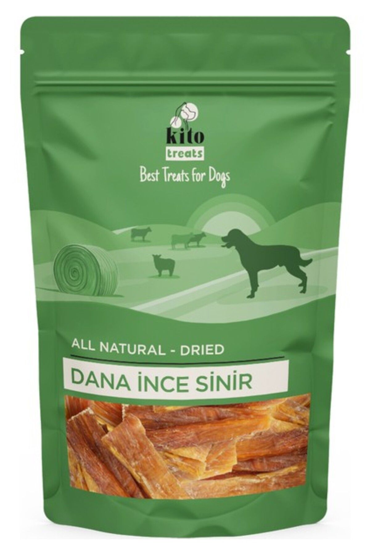 Orqinel Kito Dana İnce Sinir Çiğnemelik Köpek Ödül Maması %100 Doğal, Glutensiz, Organik 100 gr