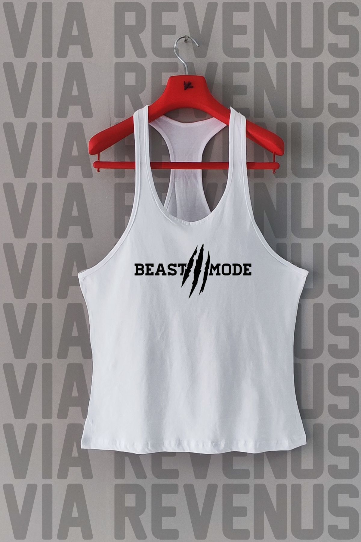 Vordevia Tricou Sport Cu Imprimeu Beast Mode Masculin - XXLSTD