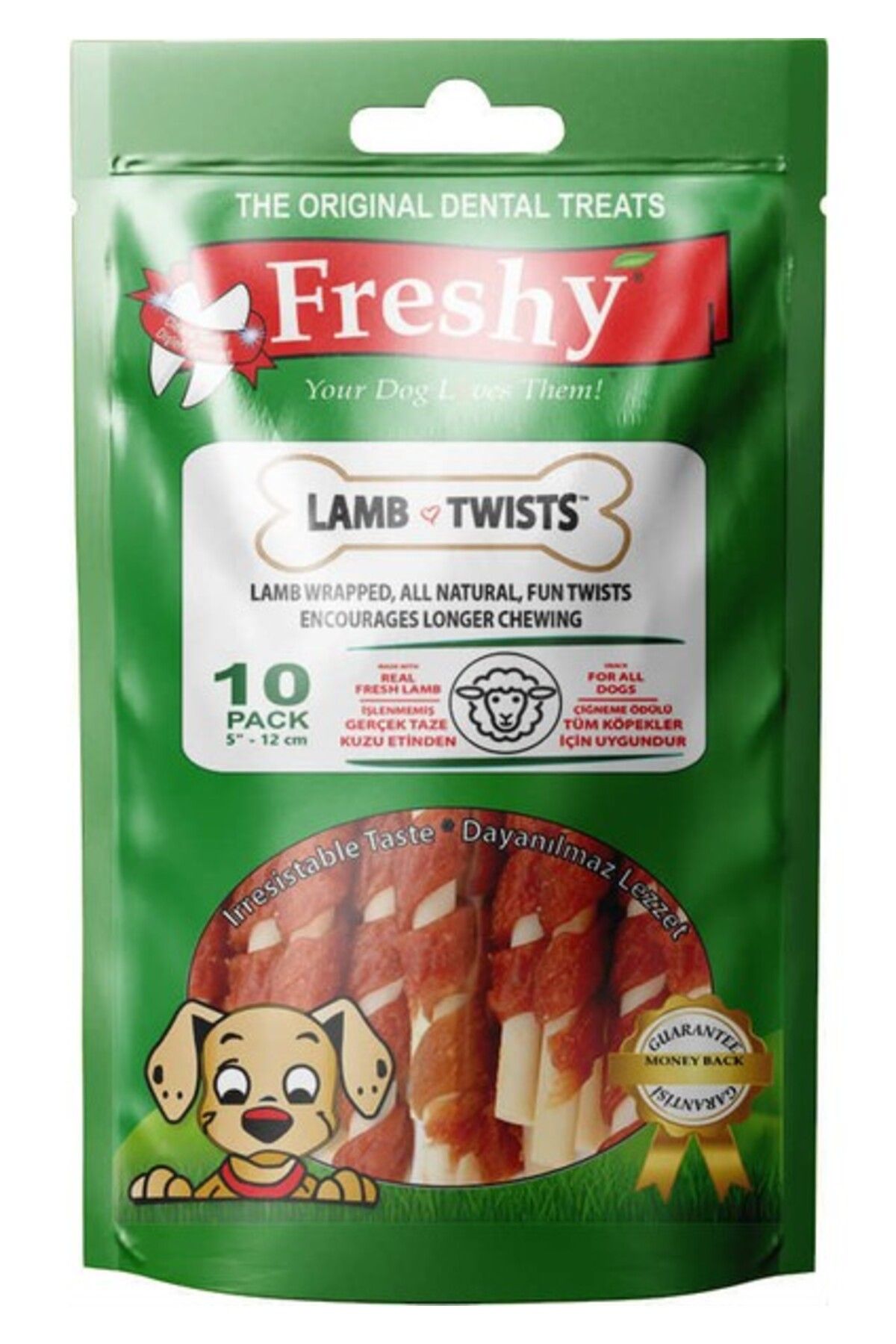 Orqinel Freshy Lamb Twists Kuzu Etli Burgu Çubuk 10 Adet 100 gr