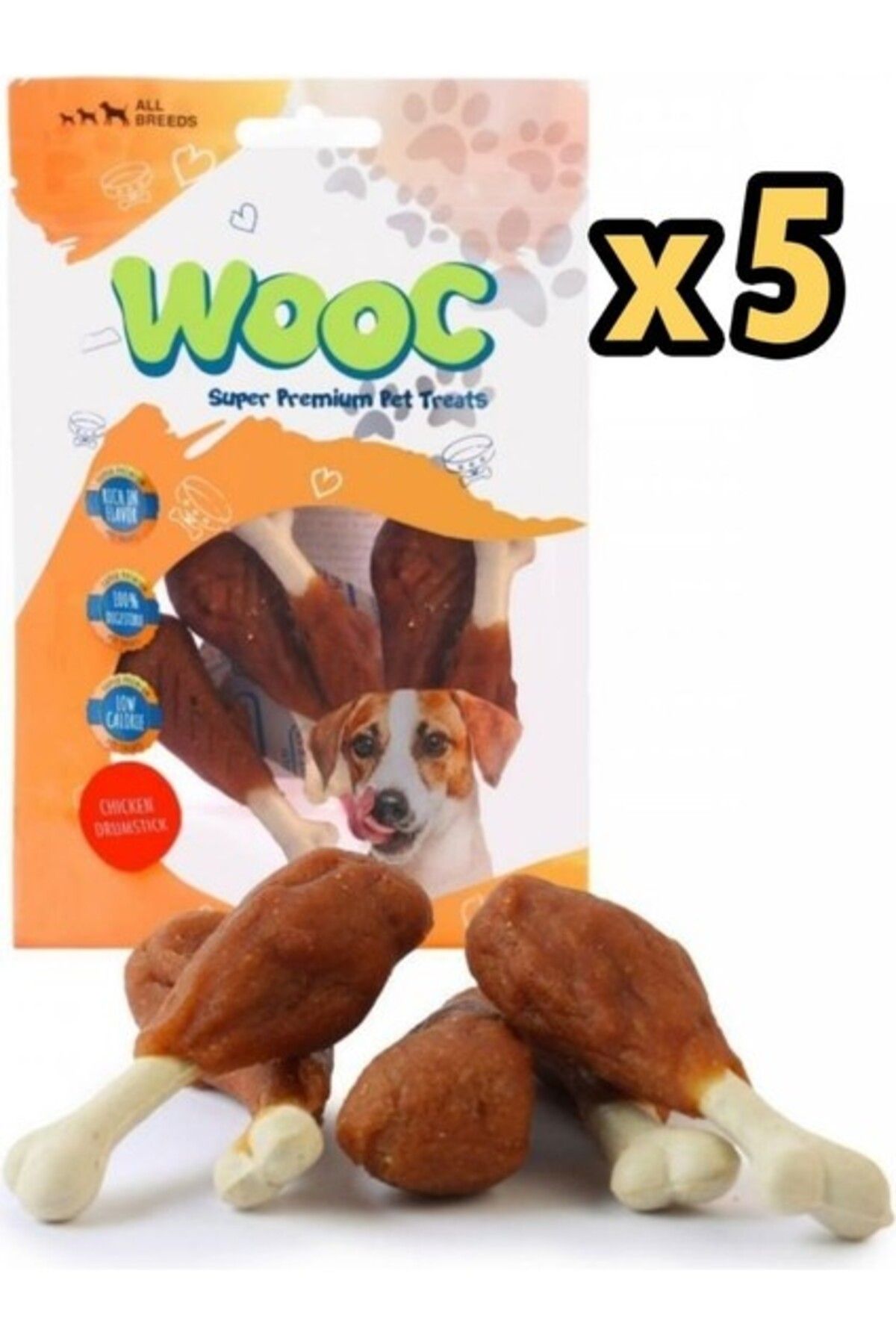 wooc Tavuk But Köpek Ödül Maması 80GR x 5 Adet