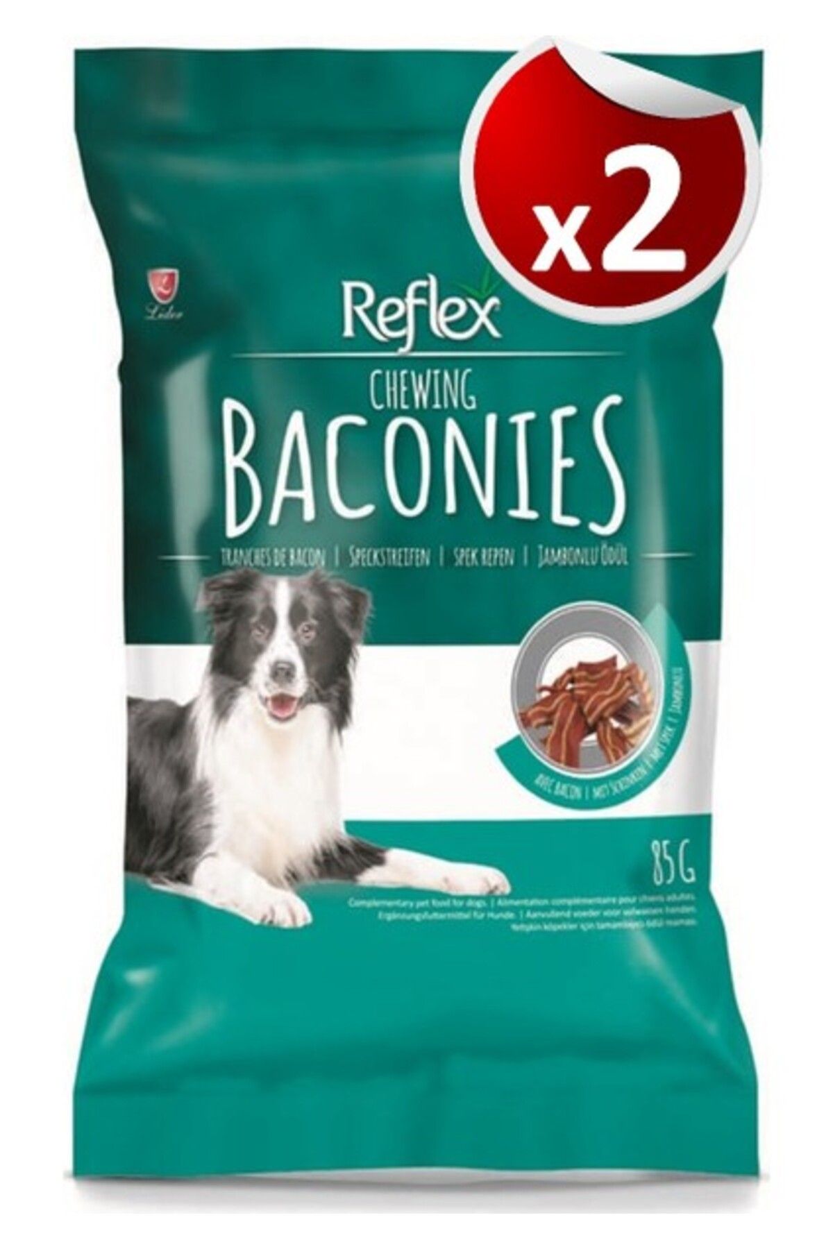 Reflex Chewing Baconies Jambonlu Köpek Ödülü 85 gr x 2 Adet