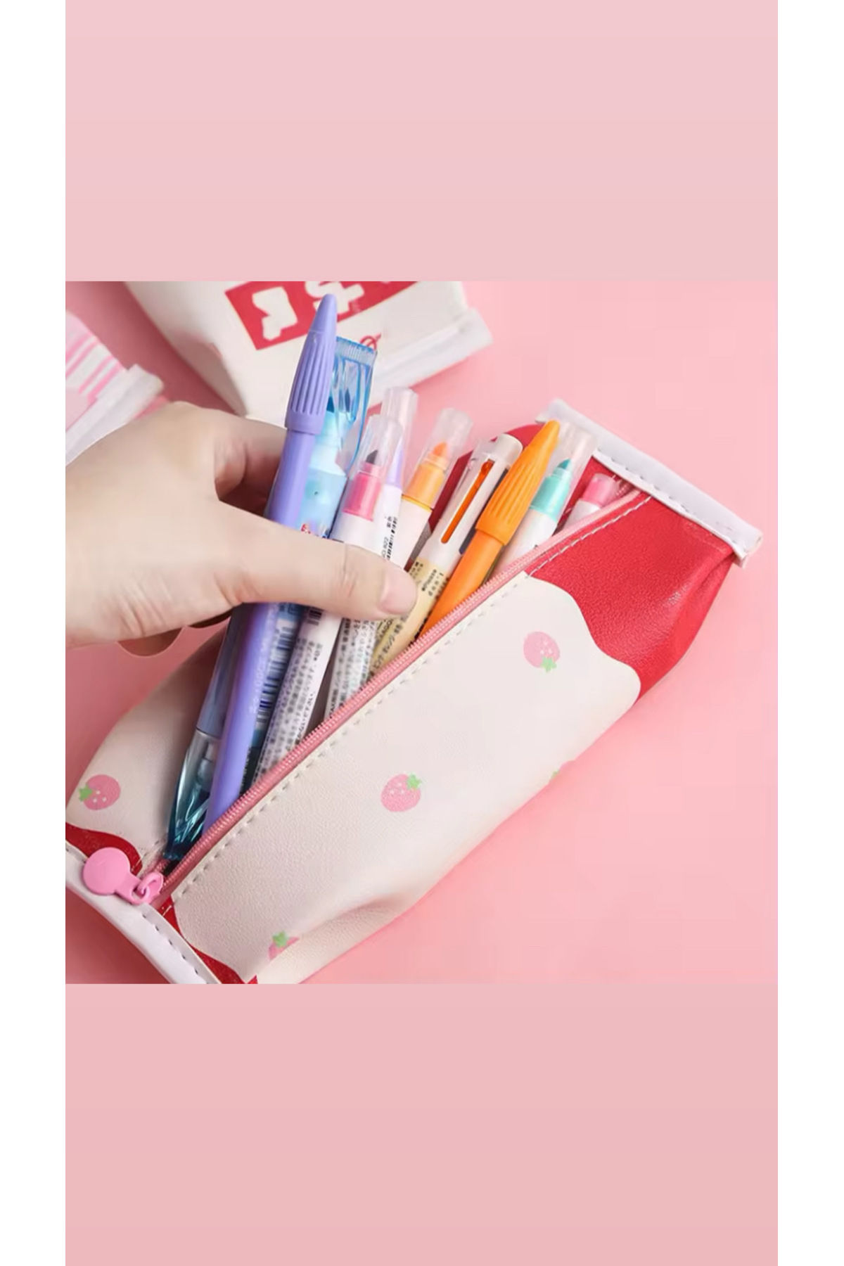 synshop Kawaii Kore Cheese Peynir Sarı Kalemlik Kalem Kutu Makyaj Çantası Doğum Günü Karne Hediye fotoğrafı 4 (önizleme)