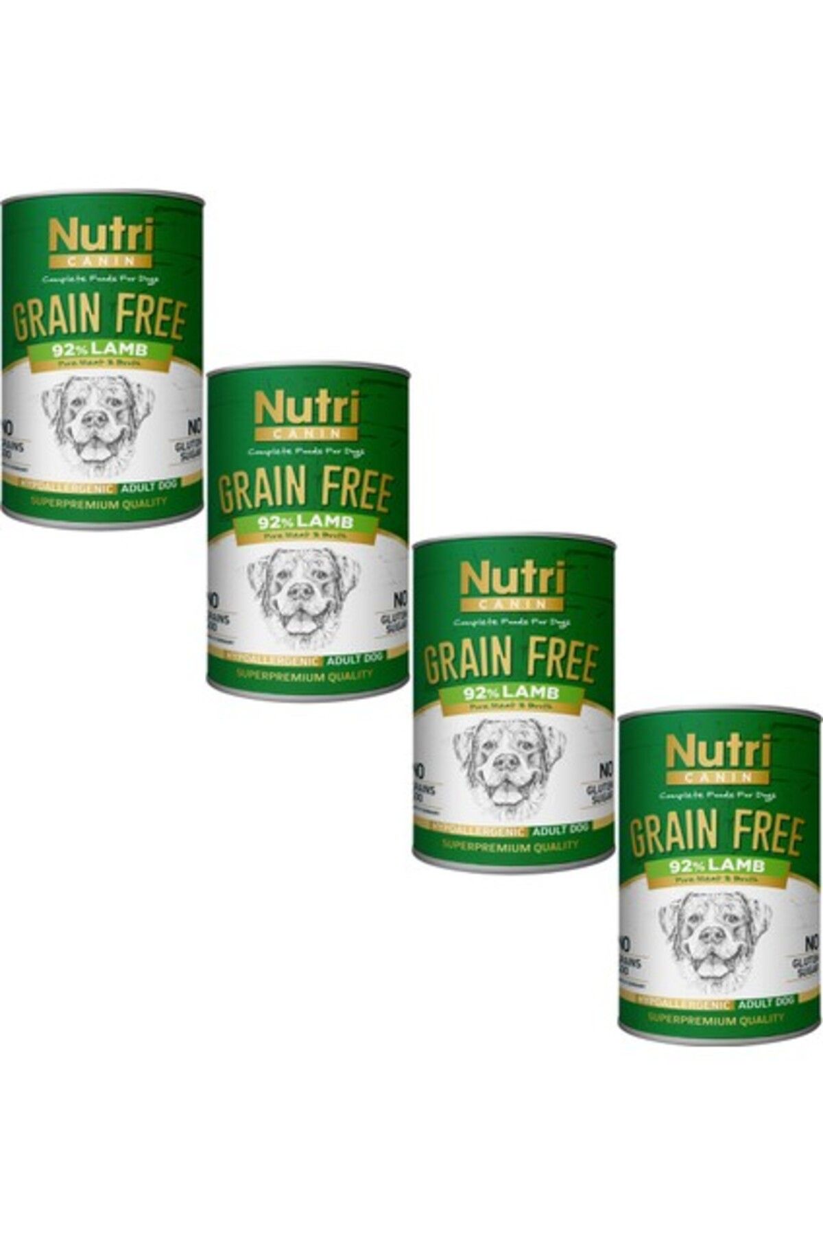 Nutri Canin Kuzu Etli %92 Tahılsız 400GR Adult Nutri Canin Yaş Köpek Mam