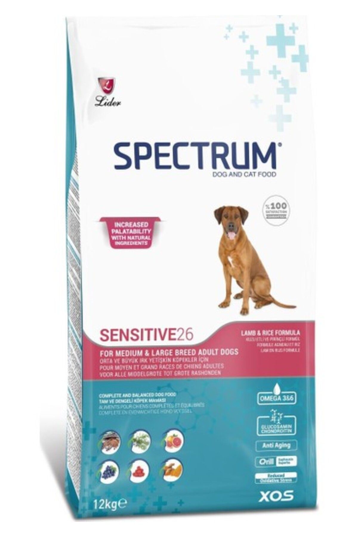 Spectrum Sensitive 26 Kuzulu Yetişkin Köpek Maması 12kg