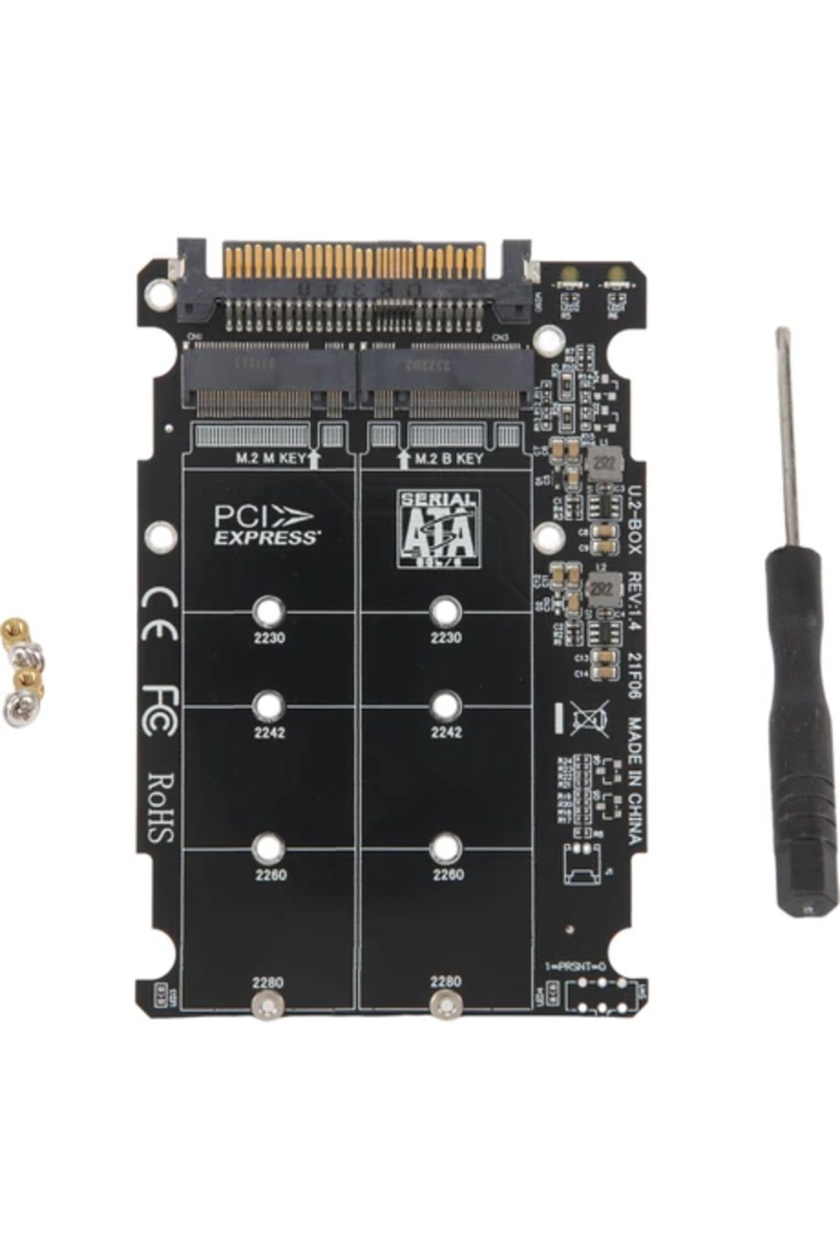 Obay 2'si 1 Arada M.2 Nvme Sata U2PCB M.2 Nvme SSD Anahtar B Ssd Dönüştürücü