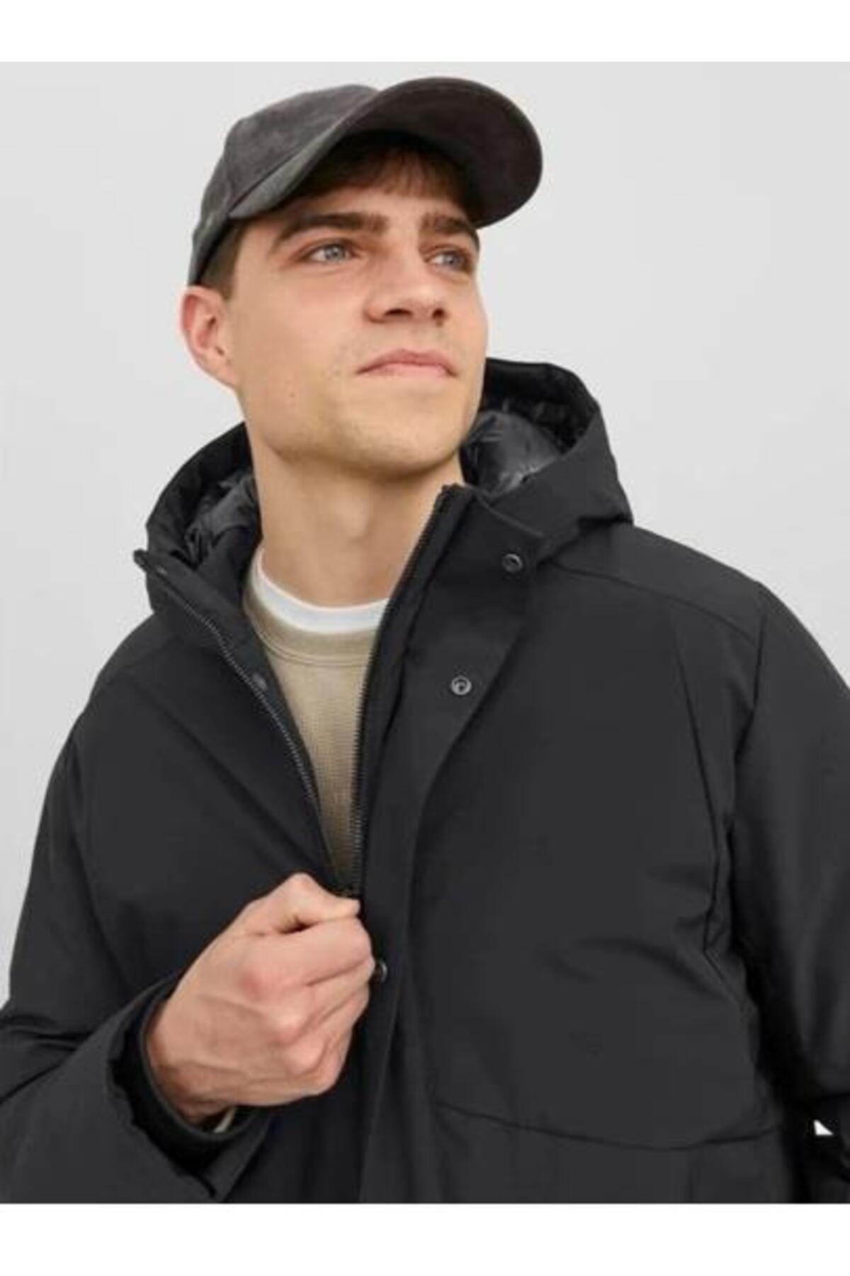 کاپشن مردانه راسته آستین بلند | جک اند جونز Jack & Jones 12238720 - تصویر 3