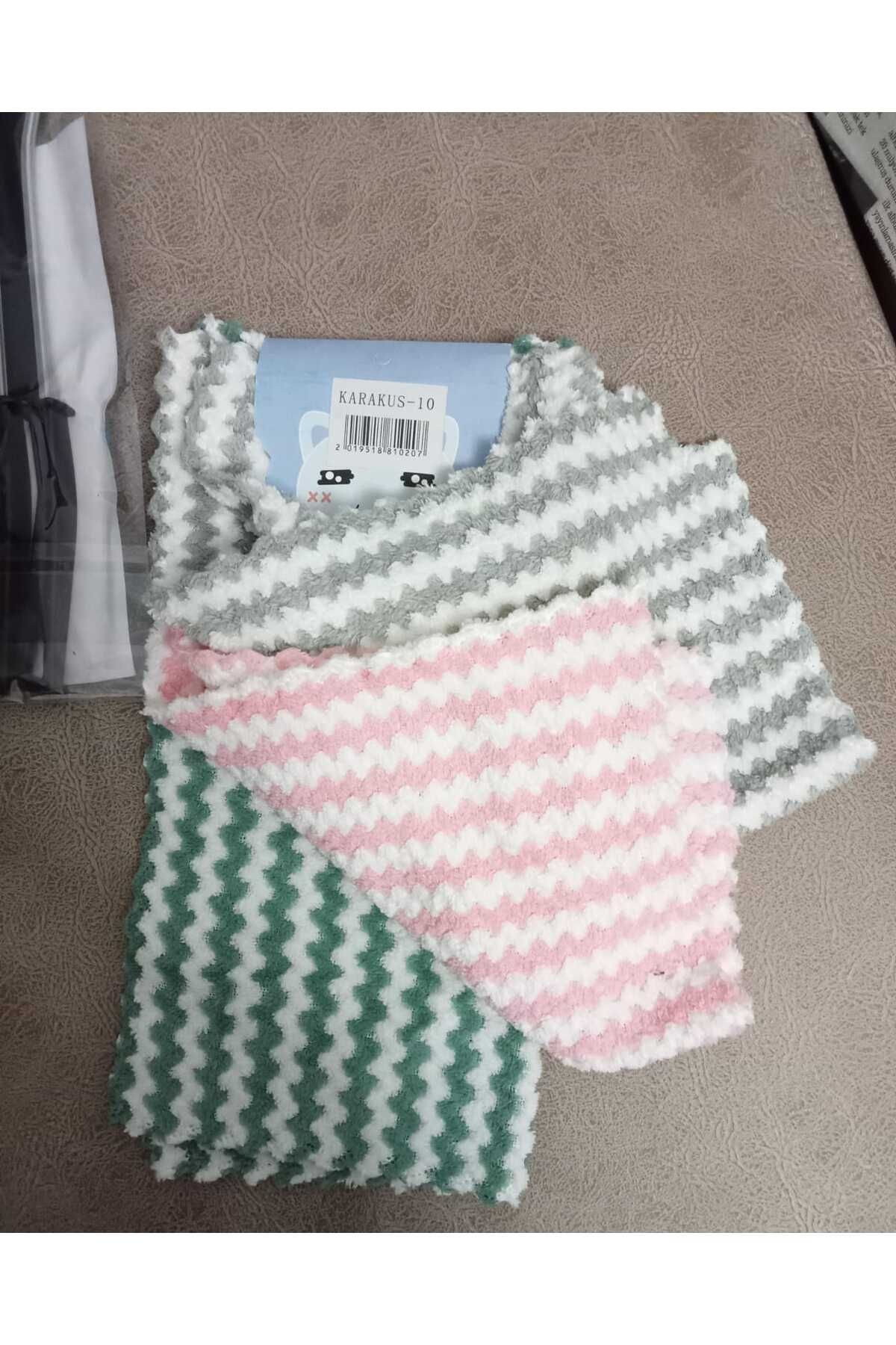 Mis kokan evler Pofidik Pofuduk Pamuklu Mutfak Bezi 3Adet 30x30cm Mikrofiber