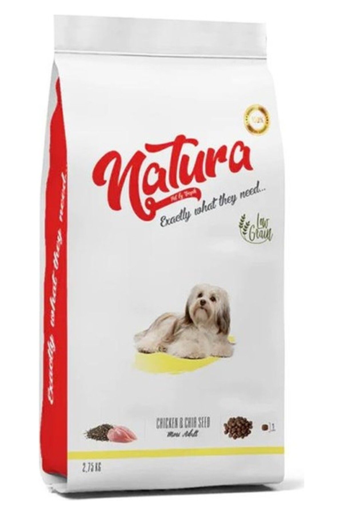 Natura Pet Natura Tavuk Etli ve Chia Tohumlu Küçük Irk Köpek Maması 2.75 kg