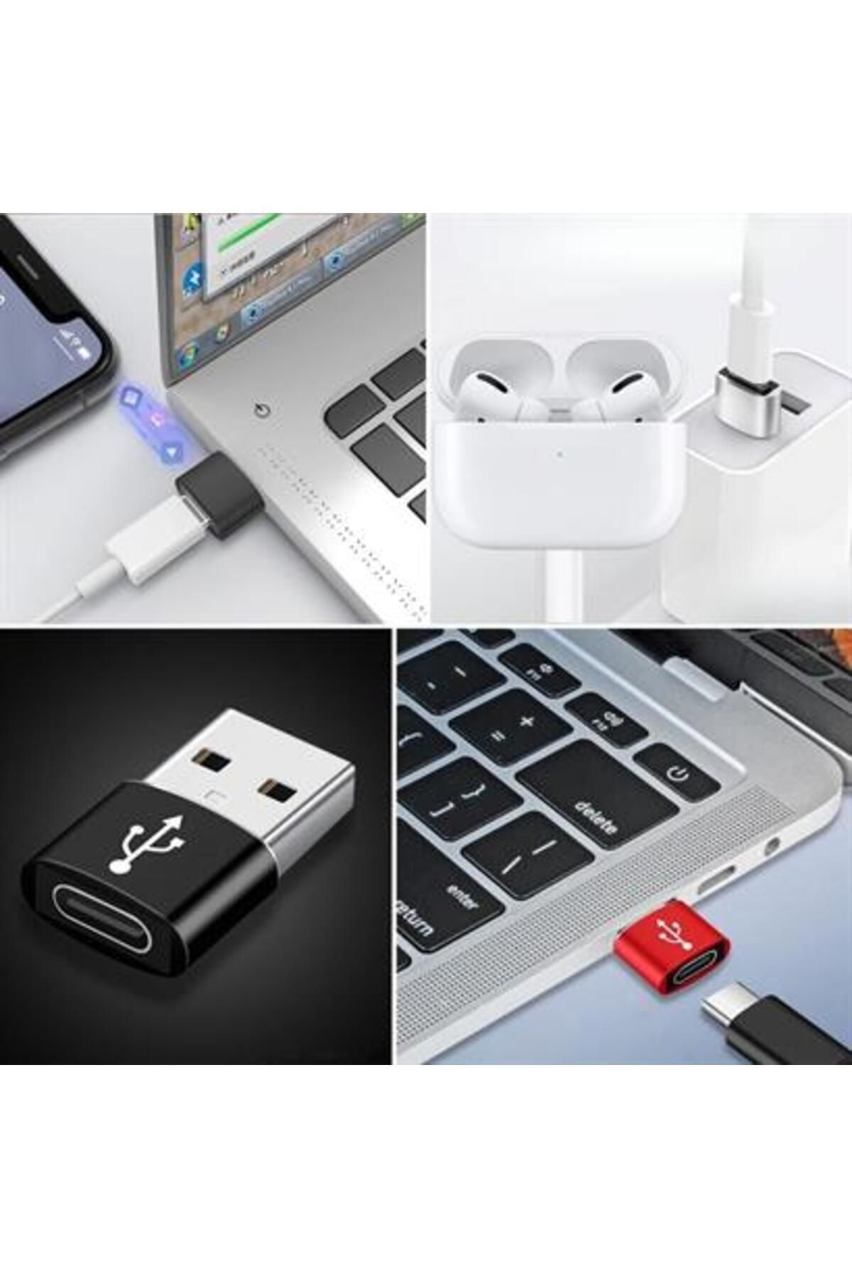 OZCMAX 3 Adet Usb'den Type-c 'ye Dönüştürücü Adaptörr Veri Aktarımı Sağlayıcı Şarj Data (mY)