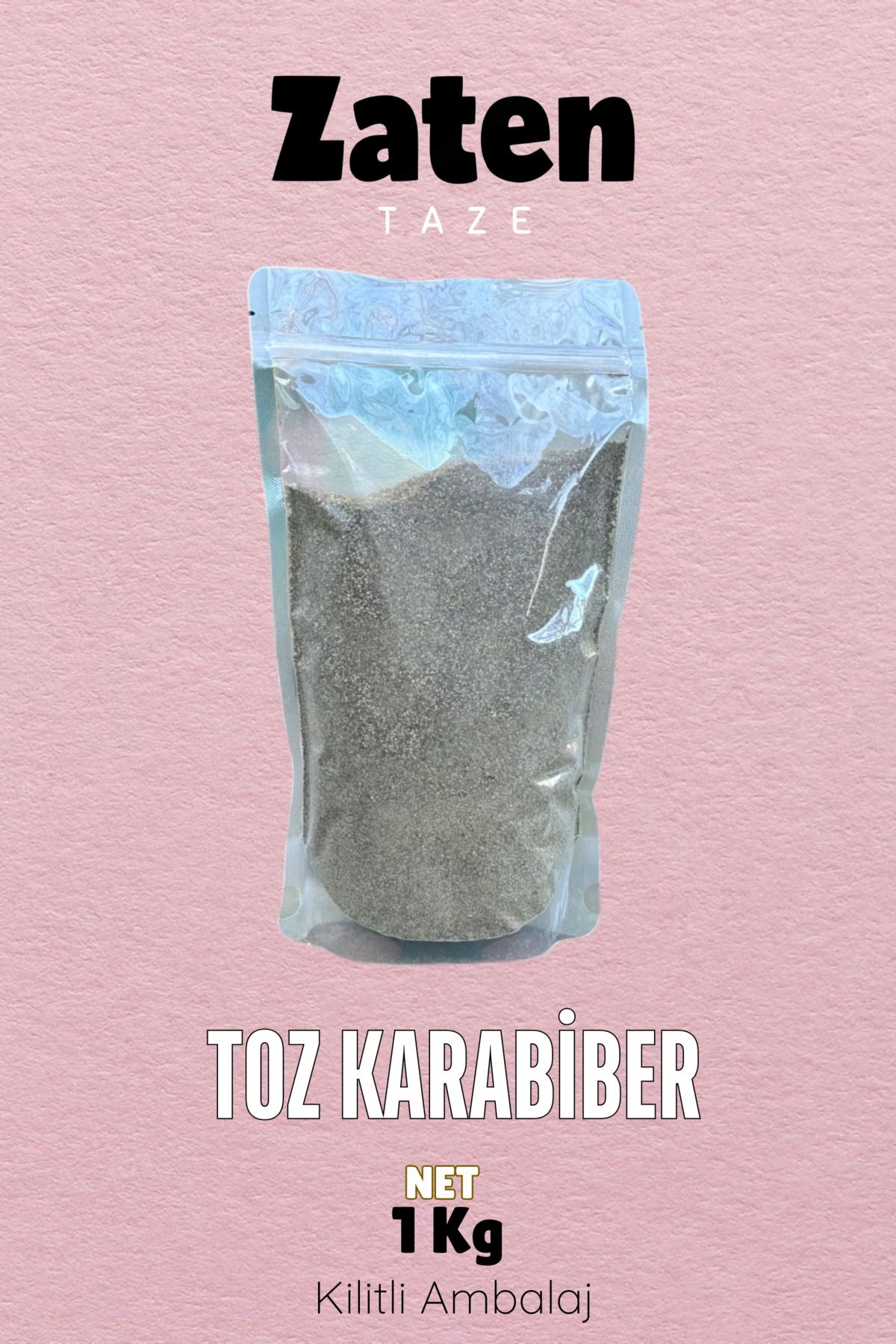 Zaten Taze Toz Karabiber 1 Kg Black Pepper