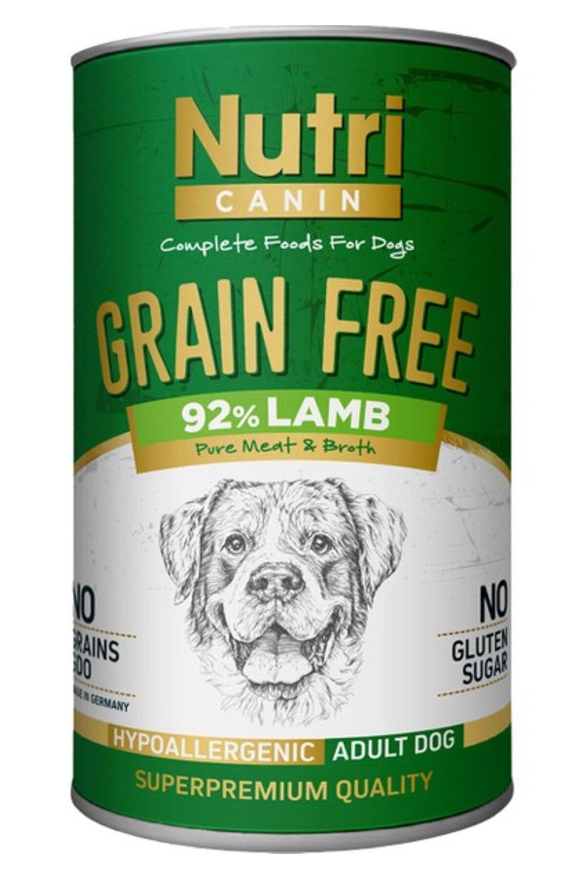 Nutri Canin Kuzu Etli %92 Tahılsız 400GR Adult Nutri Canin Yaş Köpek Mam