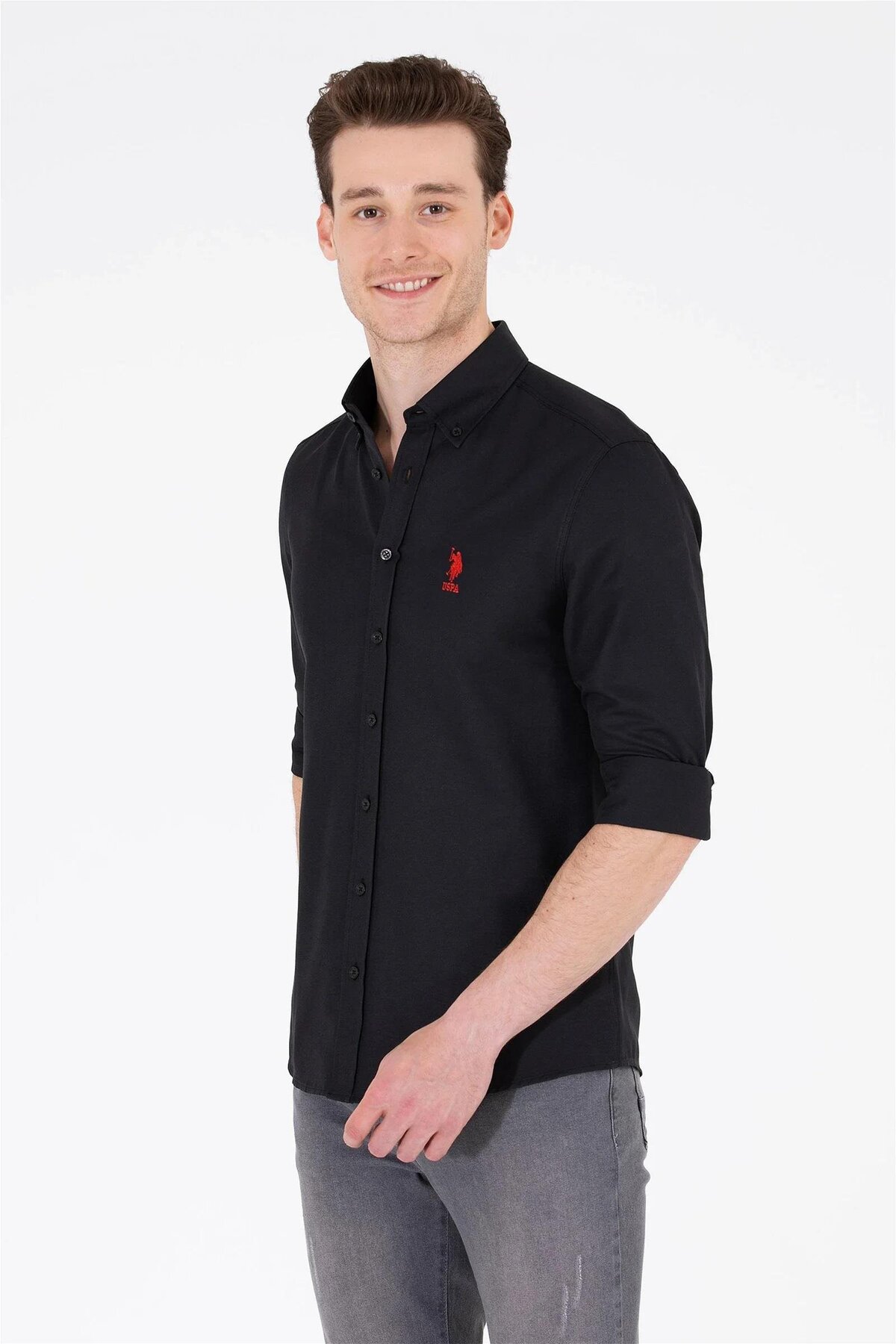 U.S. Polo Assn. Gox023Y Siyah Erkek Gömlek 1570715 — مشکی G081GL004.000.1570715