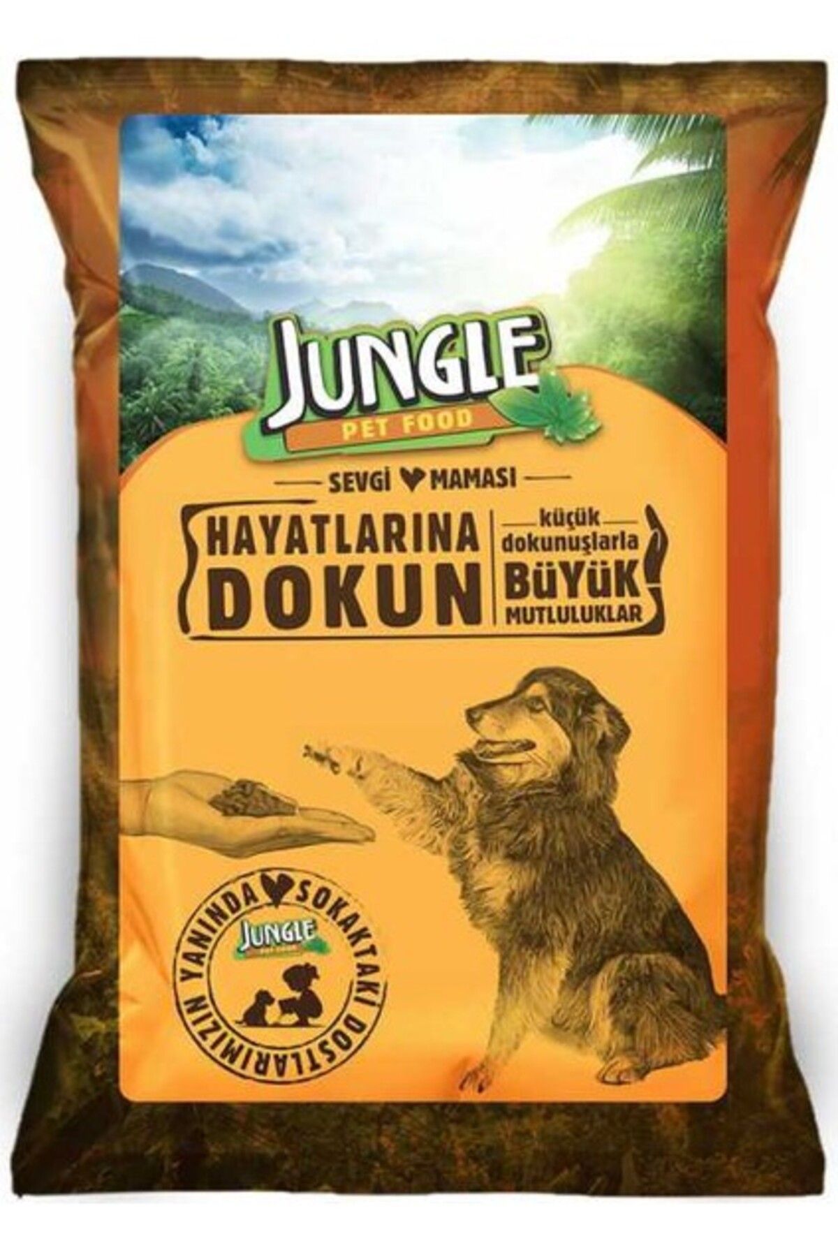 Jungle Sokak Köpekleri İçin Sevgi Maması 125 gr