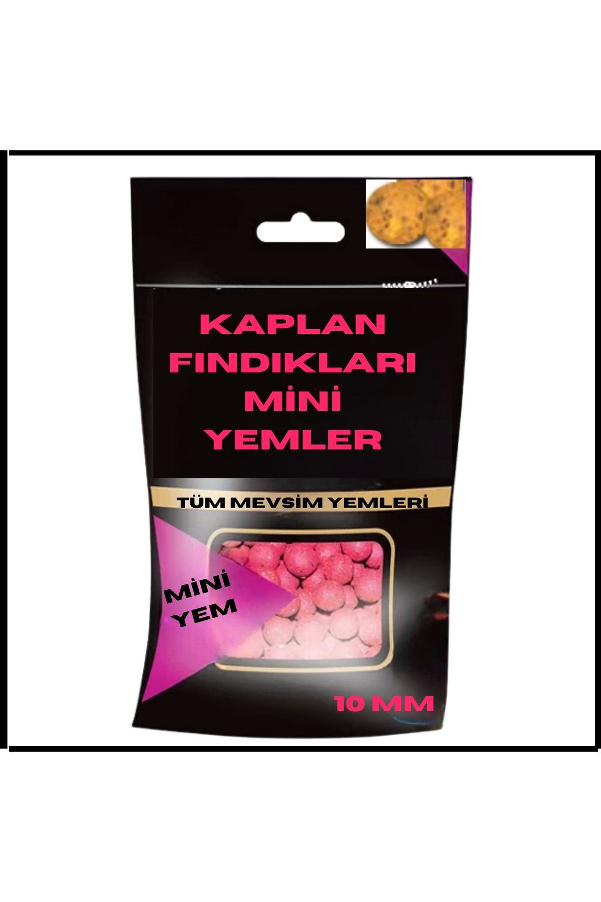 Uygunayakala Uyguna-Yakala 10 Mm Mini Yem Topları Kaplan Fındıkları-OOM.012