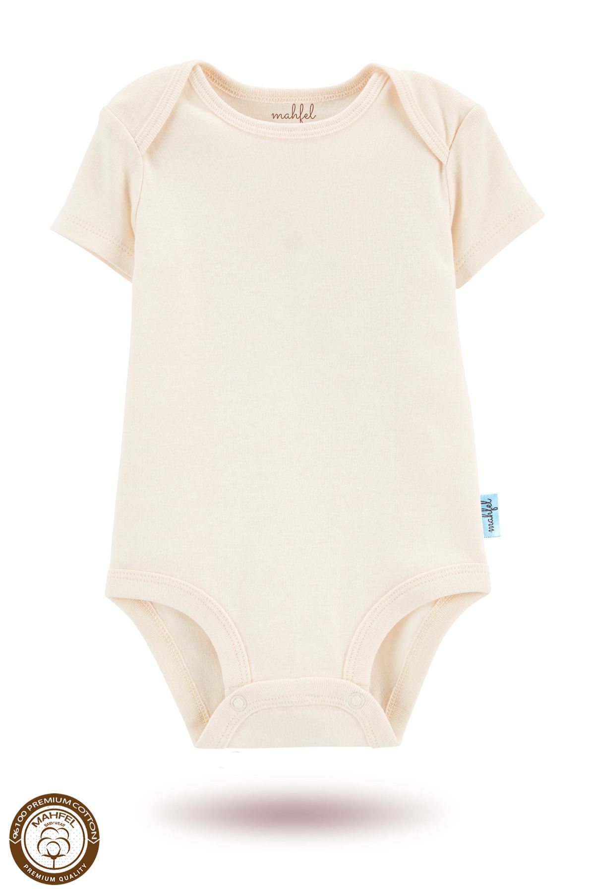 MAHFEL-4-Piece Organic Unprinted Short Sleeve Baby Bodysuit 3