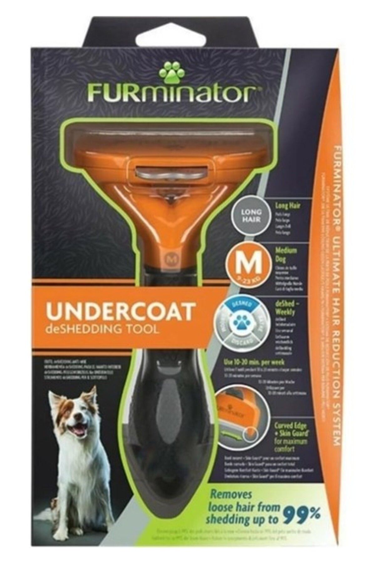 Furlo Furminator Uzun Tüylü Orta Irk Köpek Tarağı Medium