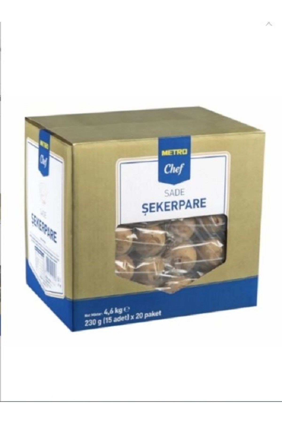 Metro Chef Şekerpare Sade 4,6 Kg. (4600 Gr)