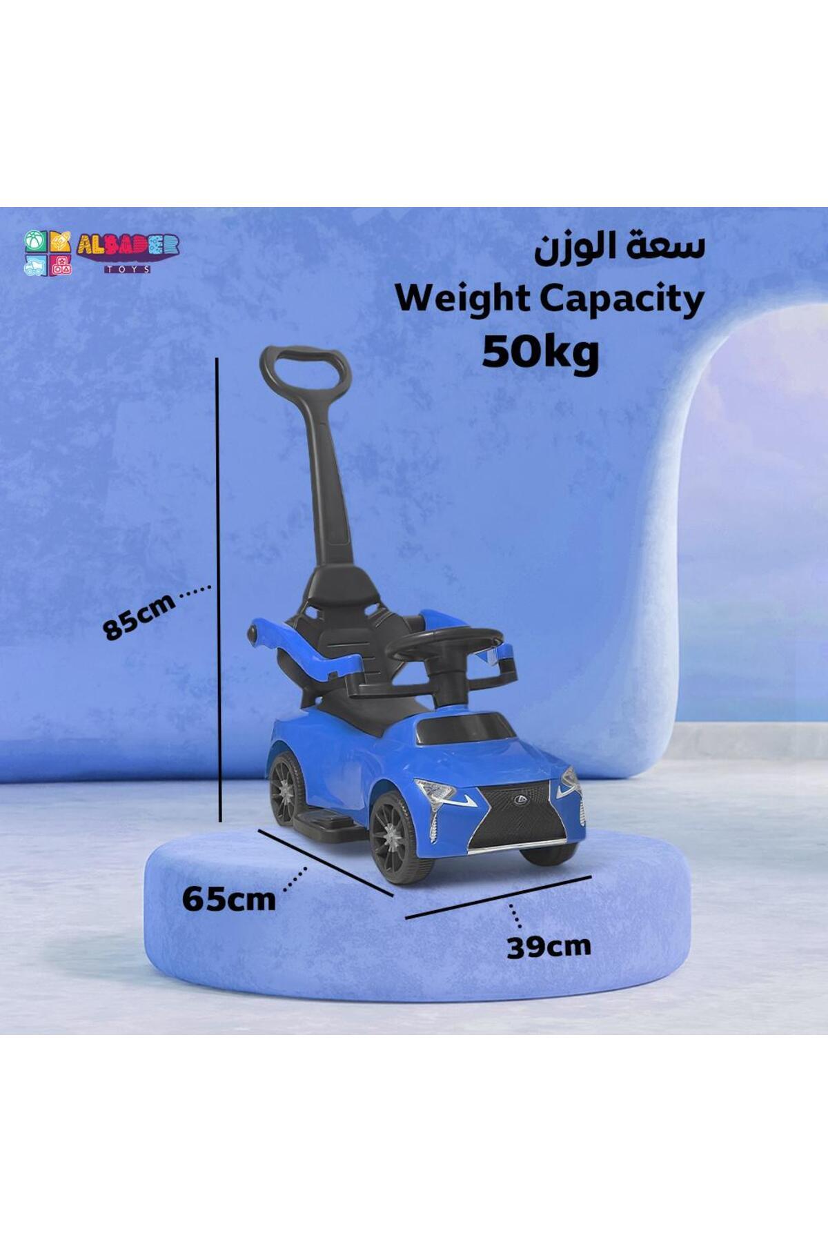 ALBADER-Convertible 3-In-1 Push Car for Kids, Ride-On Toy, Music Ride on Kids Car, Push Car For Kids 3