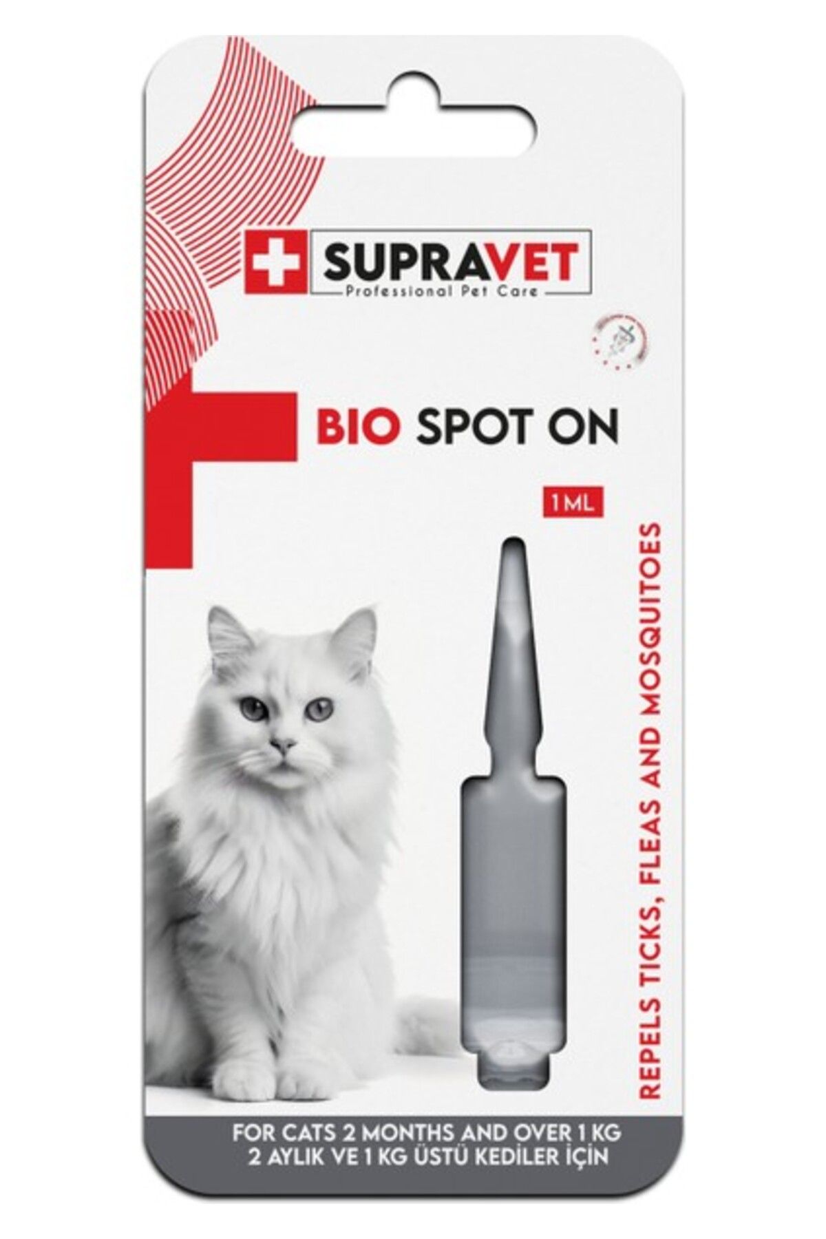 Orqinel Supravet Kedi Deri ve Tüy Bakım Yağı; Bit Pire Kene Dış Parazit Uzaklaştırıcı 1 ml