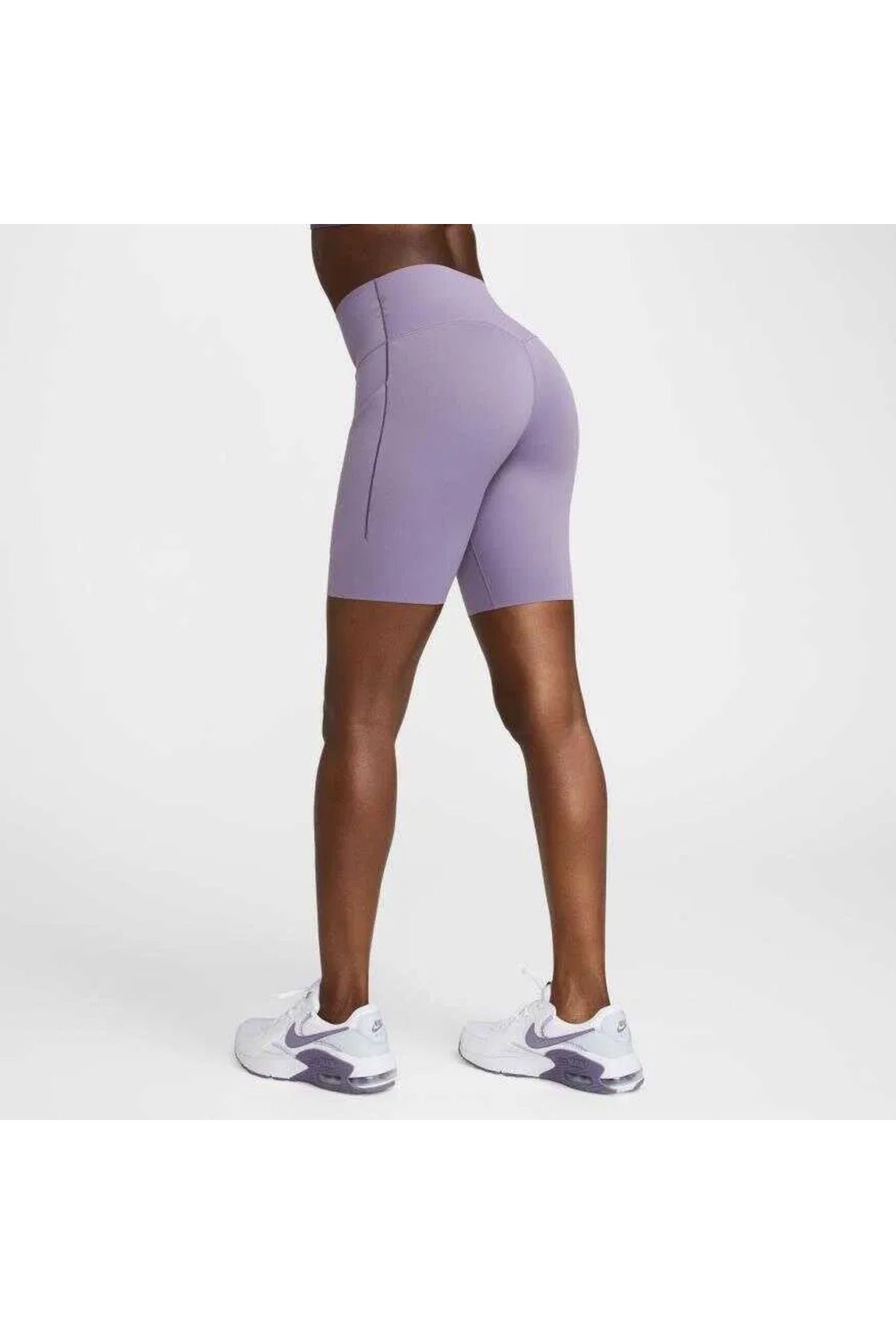 Nike-Dri-Fit Women's Universa Hr 8in Short Lilac Women's Shorts 5