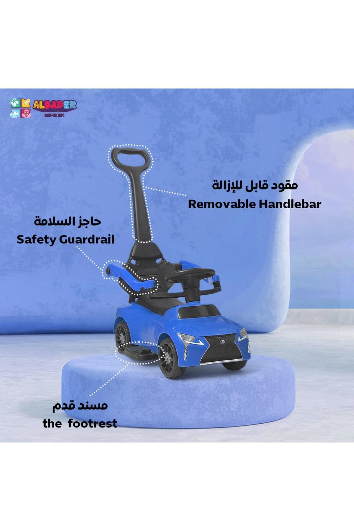 ALBADER-Convertible 3-In-1 Push Car for Kids, Ride-On Toy, Music Ride on Kids Car, Push Car For Kids 5
