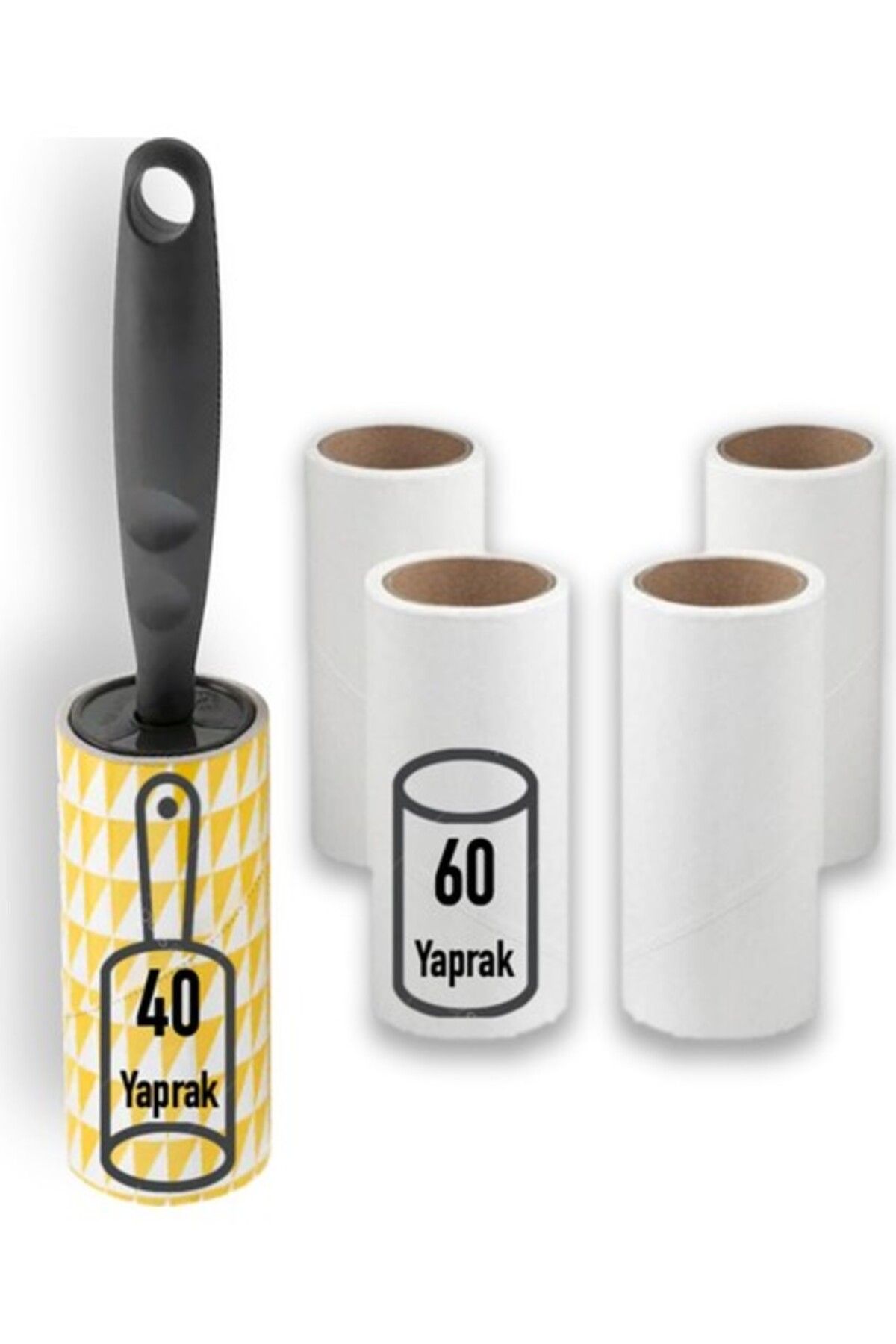 Orqinel Bastis Iplik Tüy Toplayıcı Rulo ve 4'lü Yedek Paket (280 Yaprak)