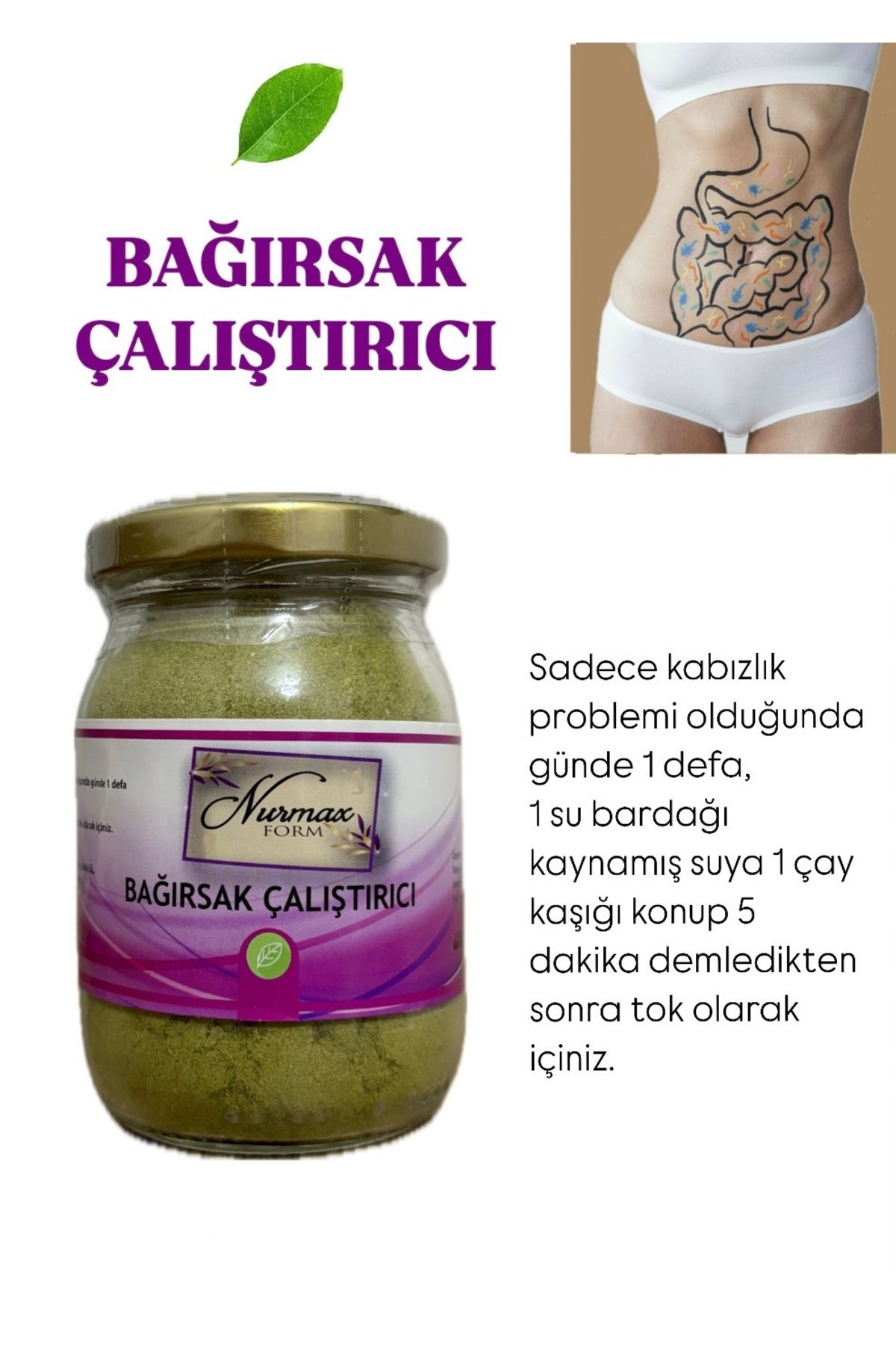 nurmax BAĞIRSAK ÇALIŞTIRICI