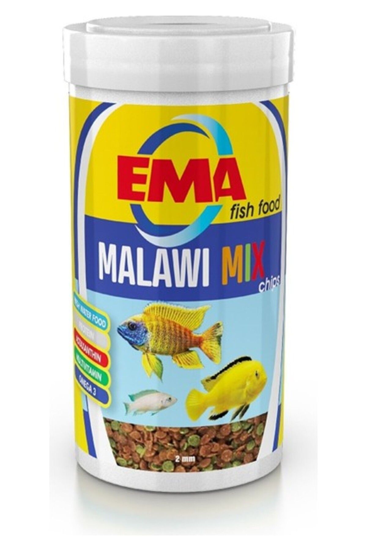 Orqinel Ema Malawi Mix Cips Ciklet Balığı Yemi 250 ml