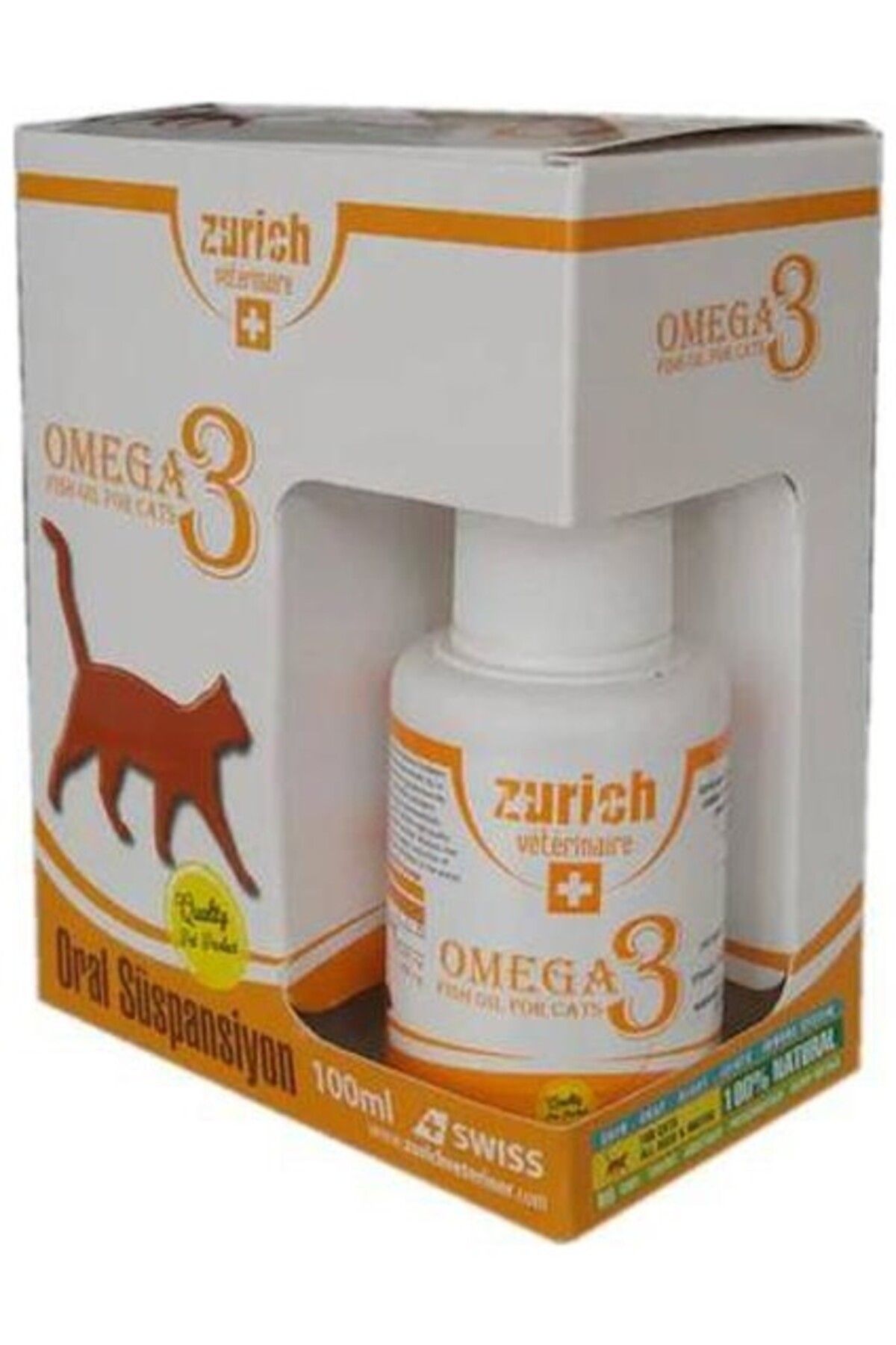 Furlo Zurich Cat Omega-3 100 ml Balık Yağı Tüy Döküm Önleyici