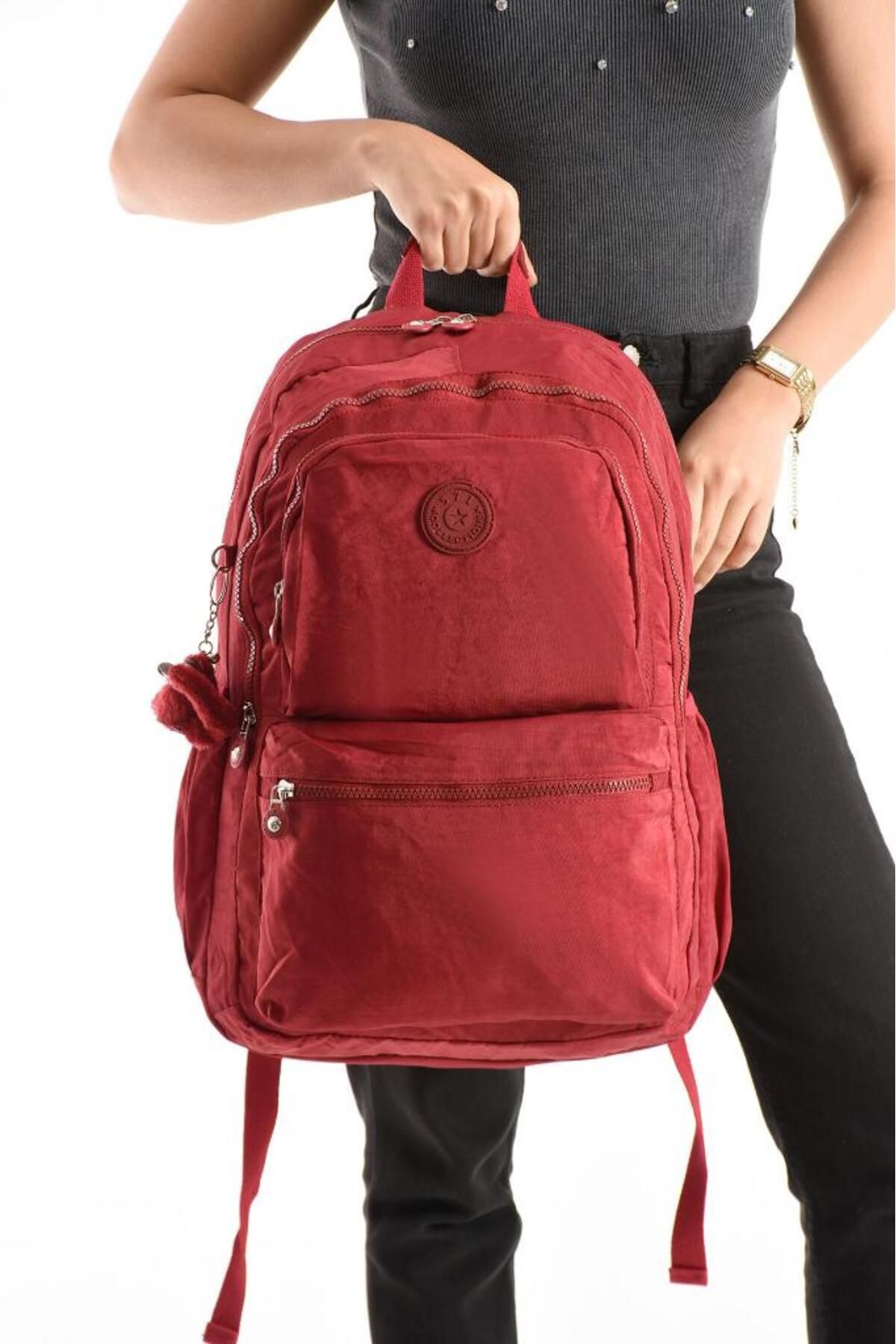 Baginn Unisex Kadın Sırt Çantası Gümlük Kullanıma Uygun Büyük Boy Seyahat Çantası 43*30 Cm Okul Çantası