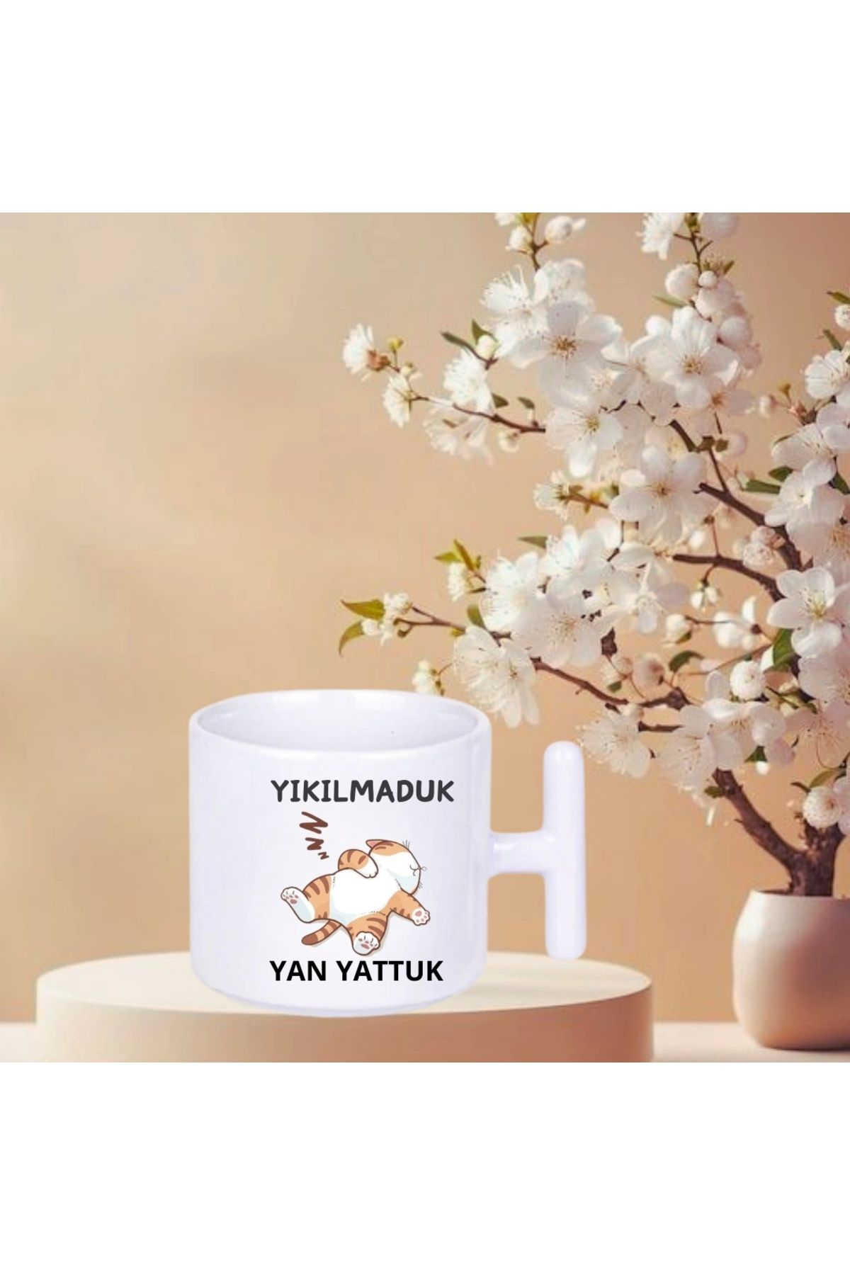 Çinihome Mug Kupa Yıkılmaduk Yan Yattık