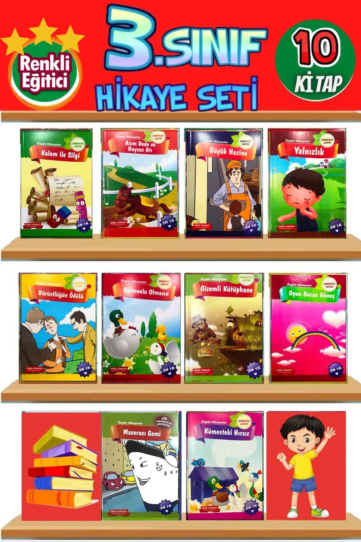 GÖNÜL YAYINCILIK 4.sınıflar Için Okumayı Sevdiren Özgün Hikaye Seti fotoğrafı 3 (önizleme)