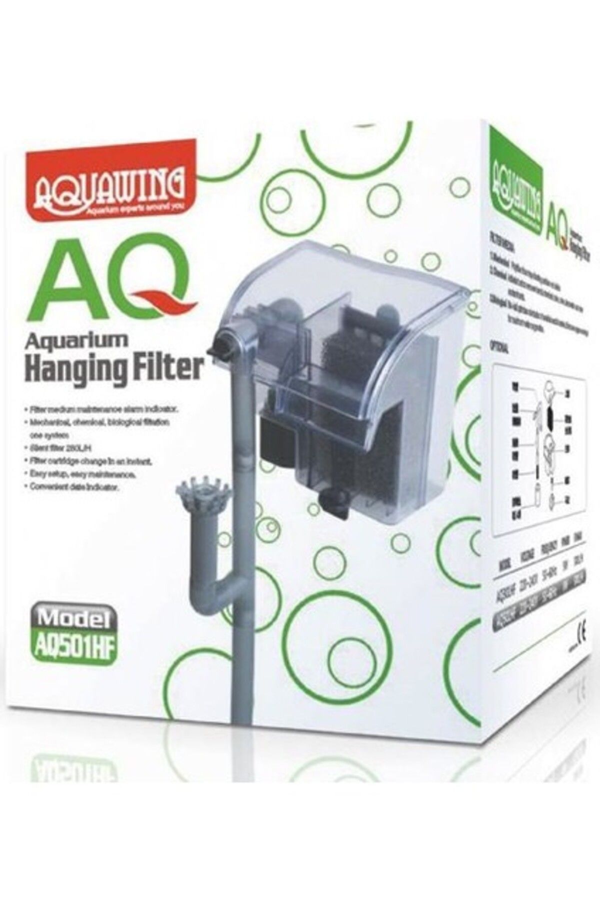 Orqinel Aquawing AQ501HF Şelale Filtre 8W 500L/H