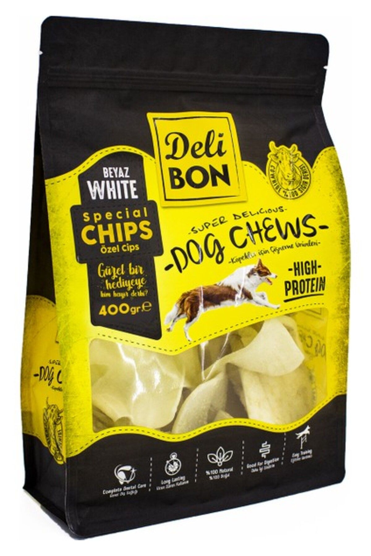 Delibon Cips 400 gr Torba Beyaz